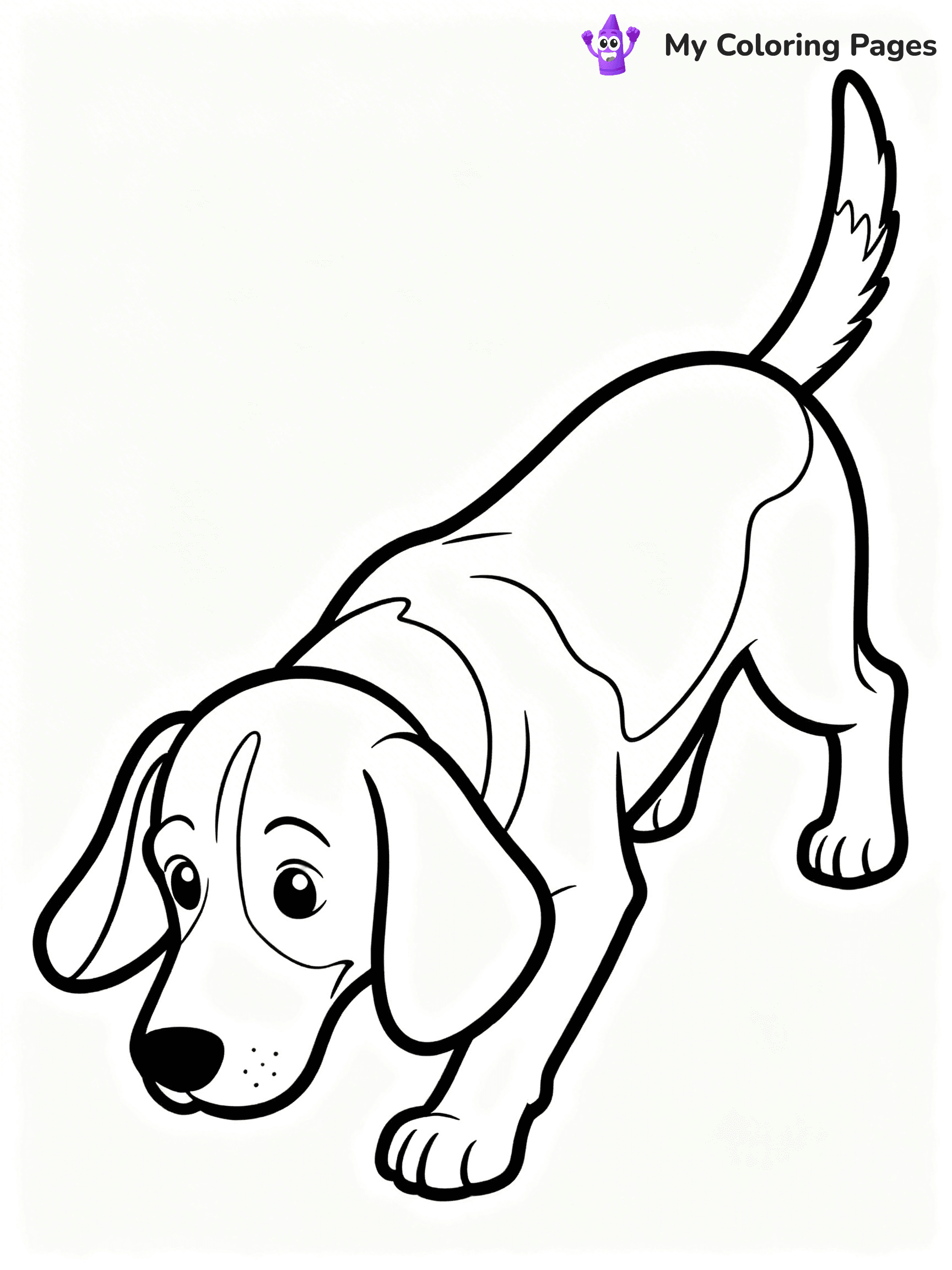 Realistic Dog Coloring Pages - 26