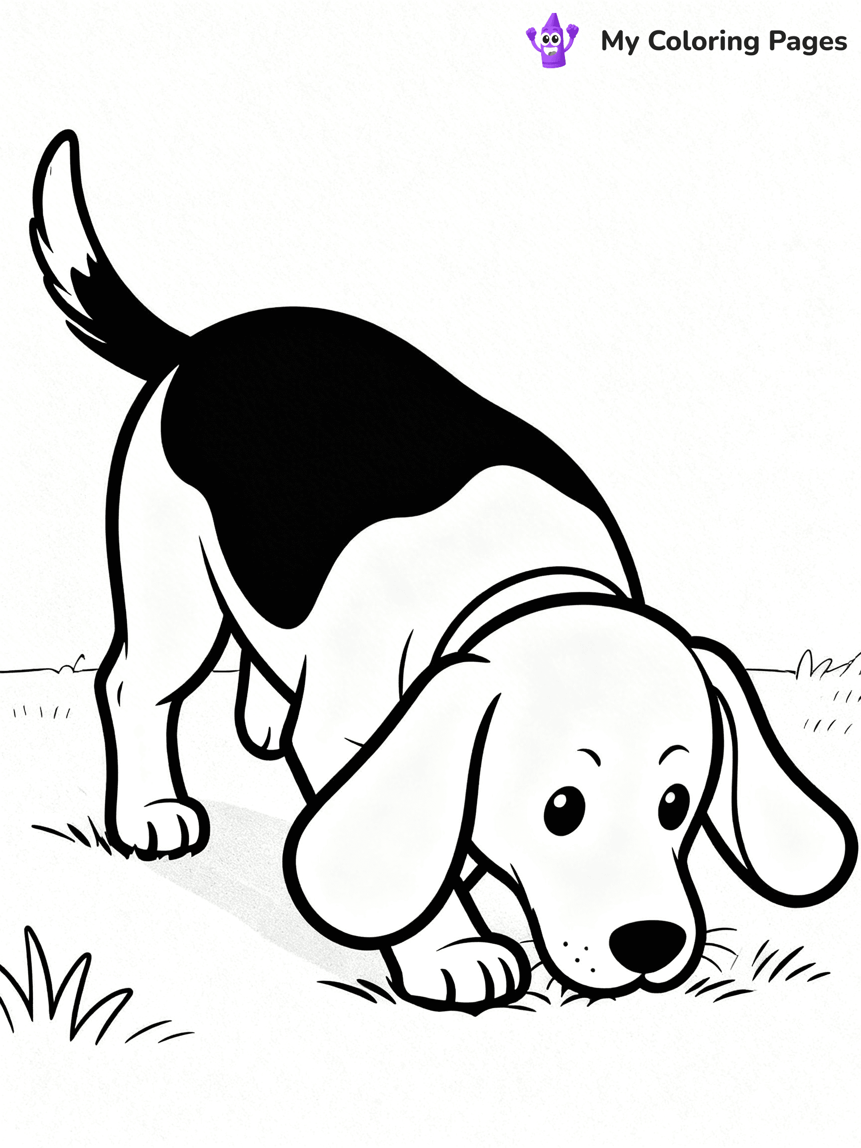 Realistic Dog Coloring Pages - 25