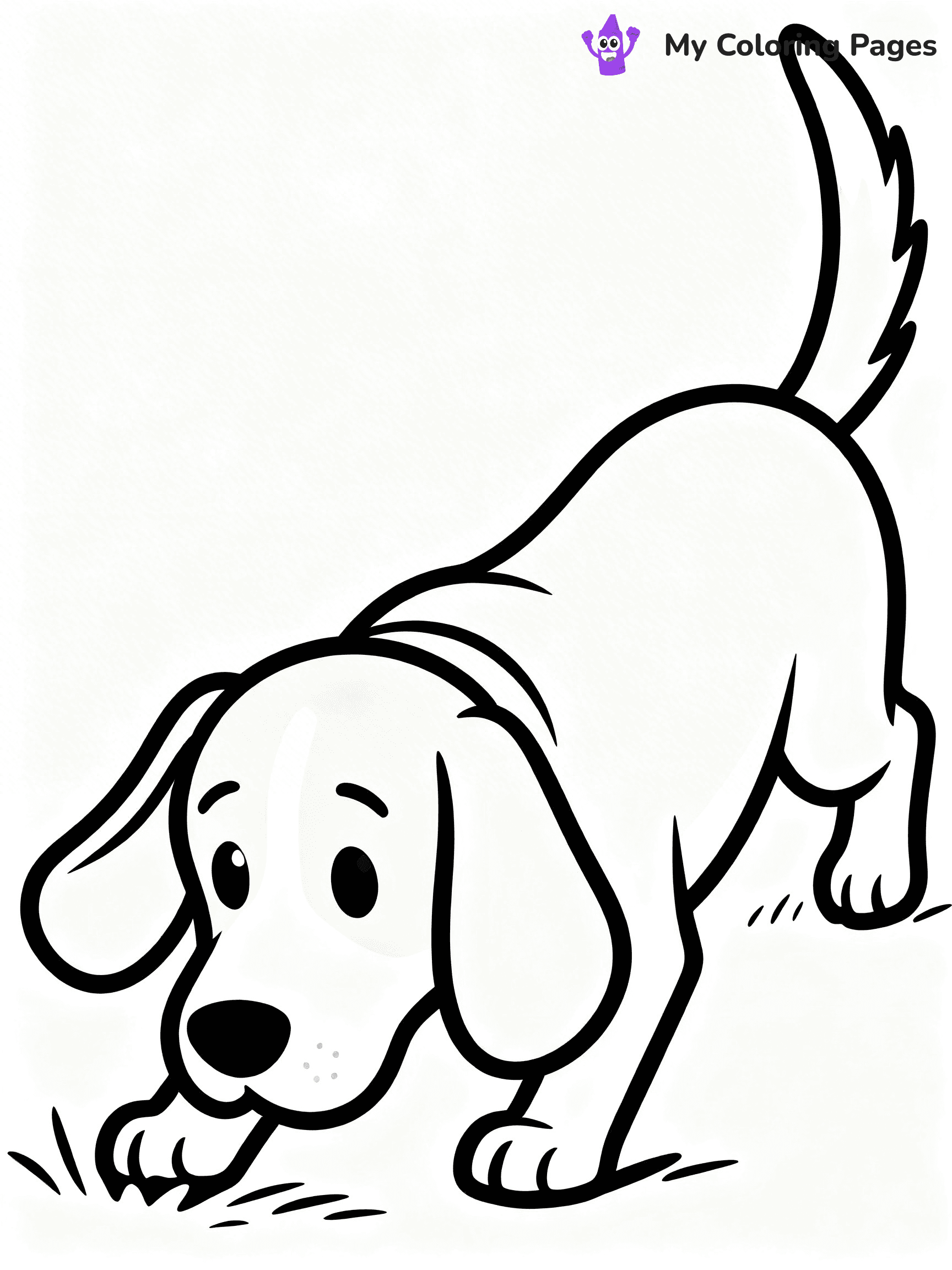 Realistic Dog Coloring Pages - 23