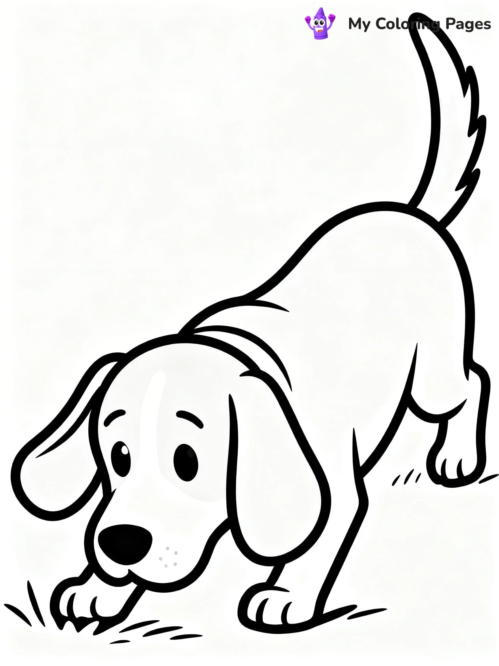 Realistic Dog Coloring Pages - 23