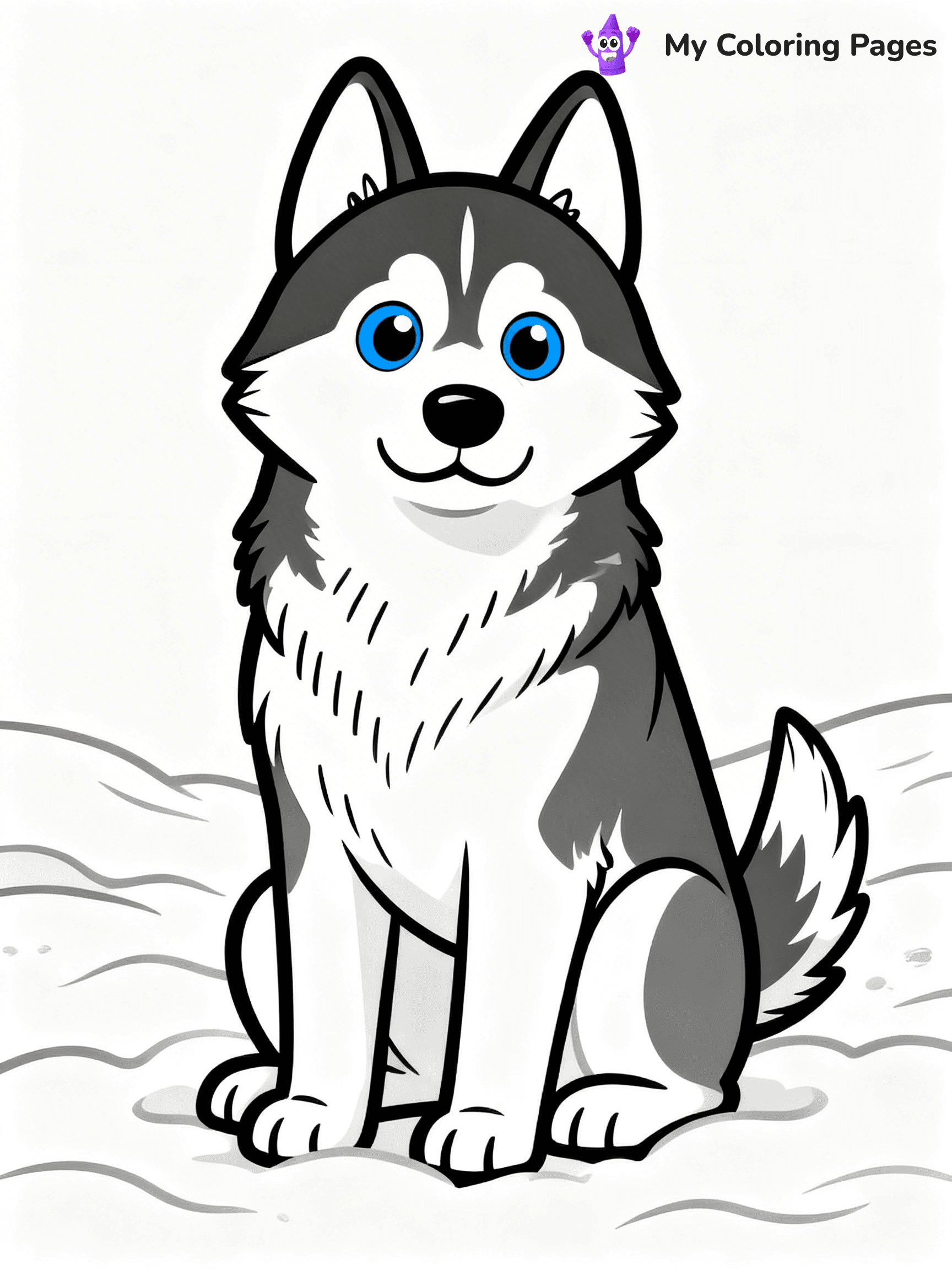 Realistic Dog Coloring Pages - 13