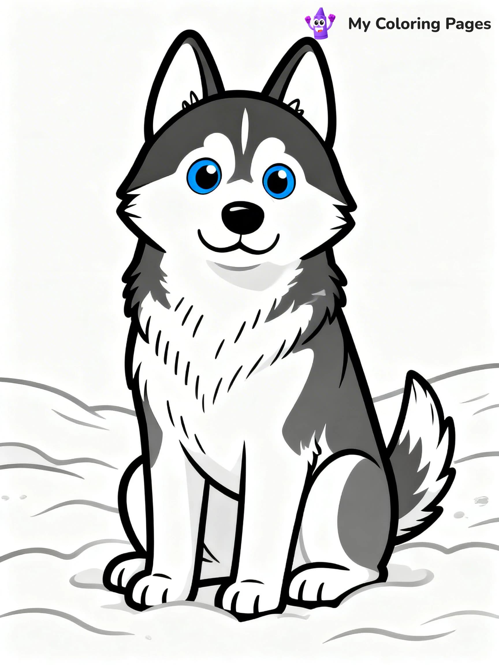 Realistic Dog Coloring Pages - 13