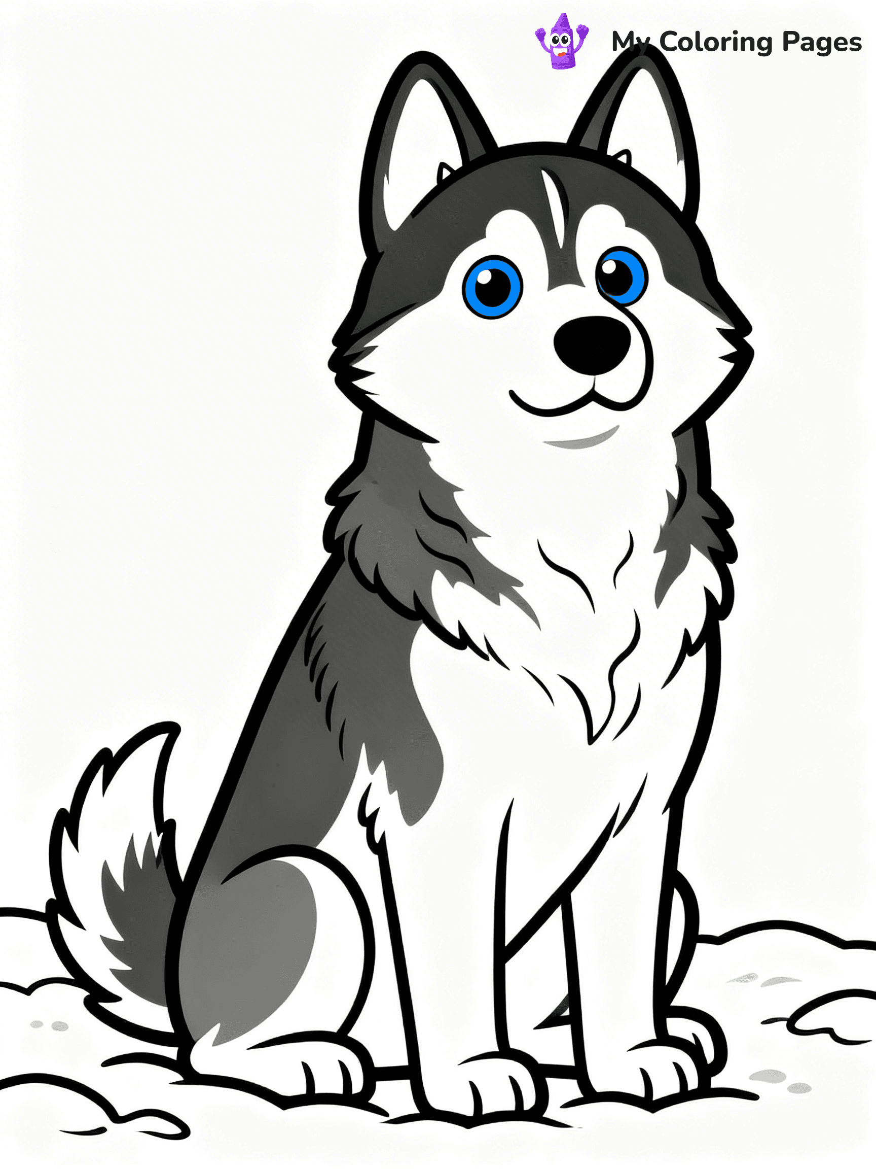 Realistic Dog Coloring Pages - 12