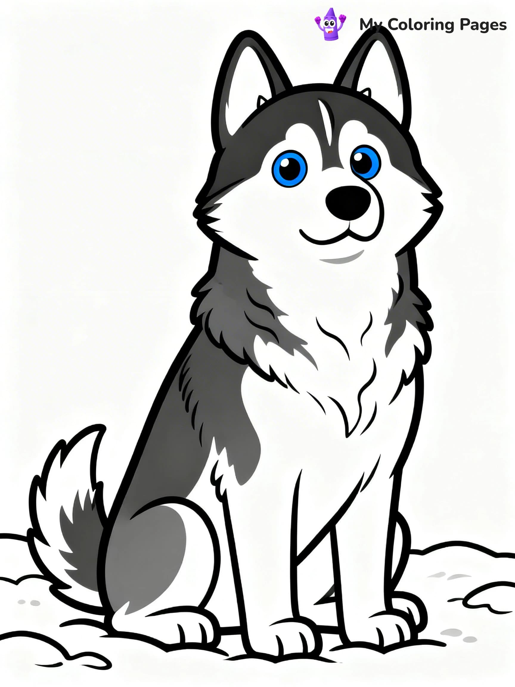 Realistic Dog Coloring Pages - 12