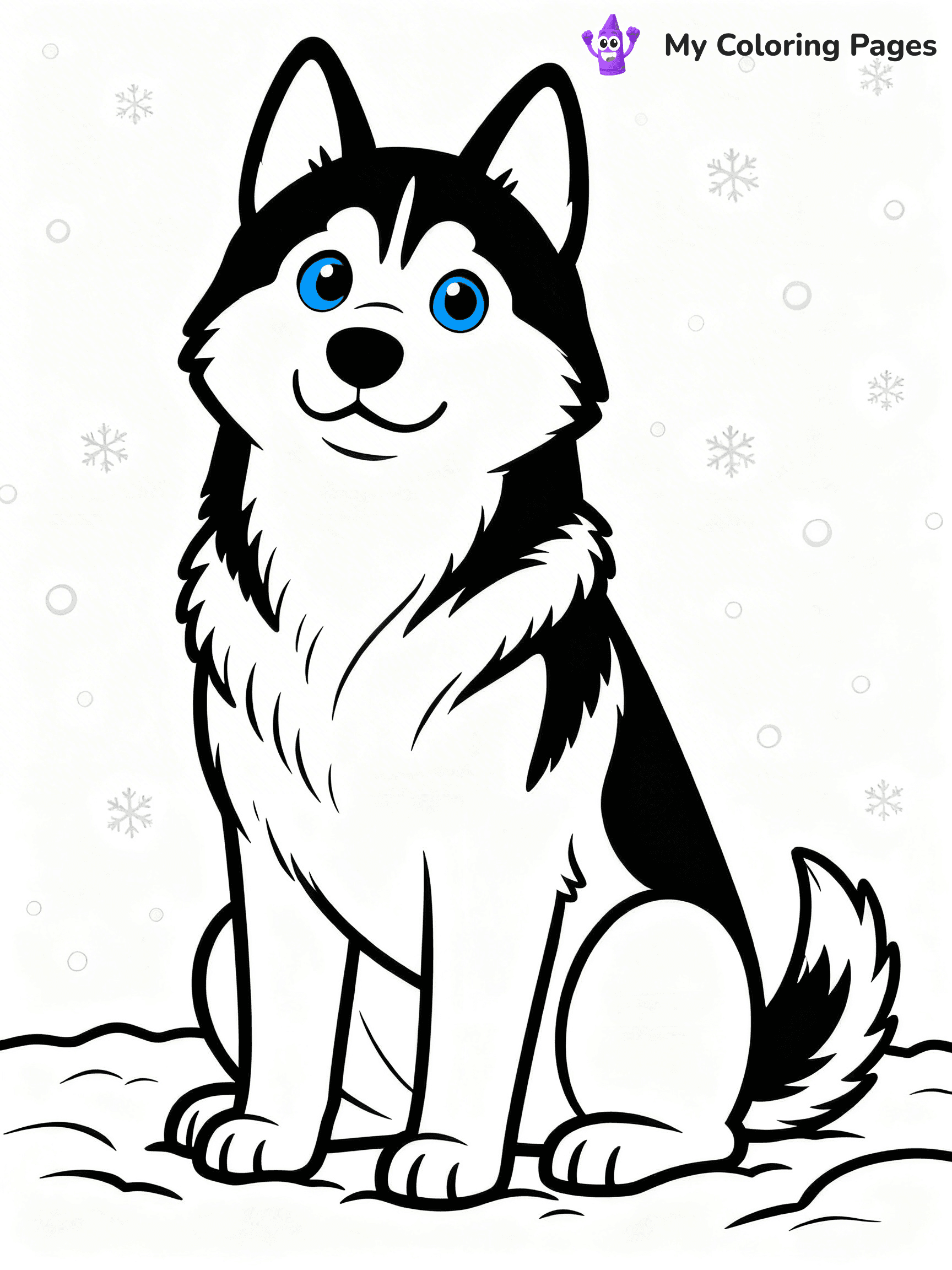 Realistic Dog Coloring Pages - 10