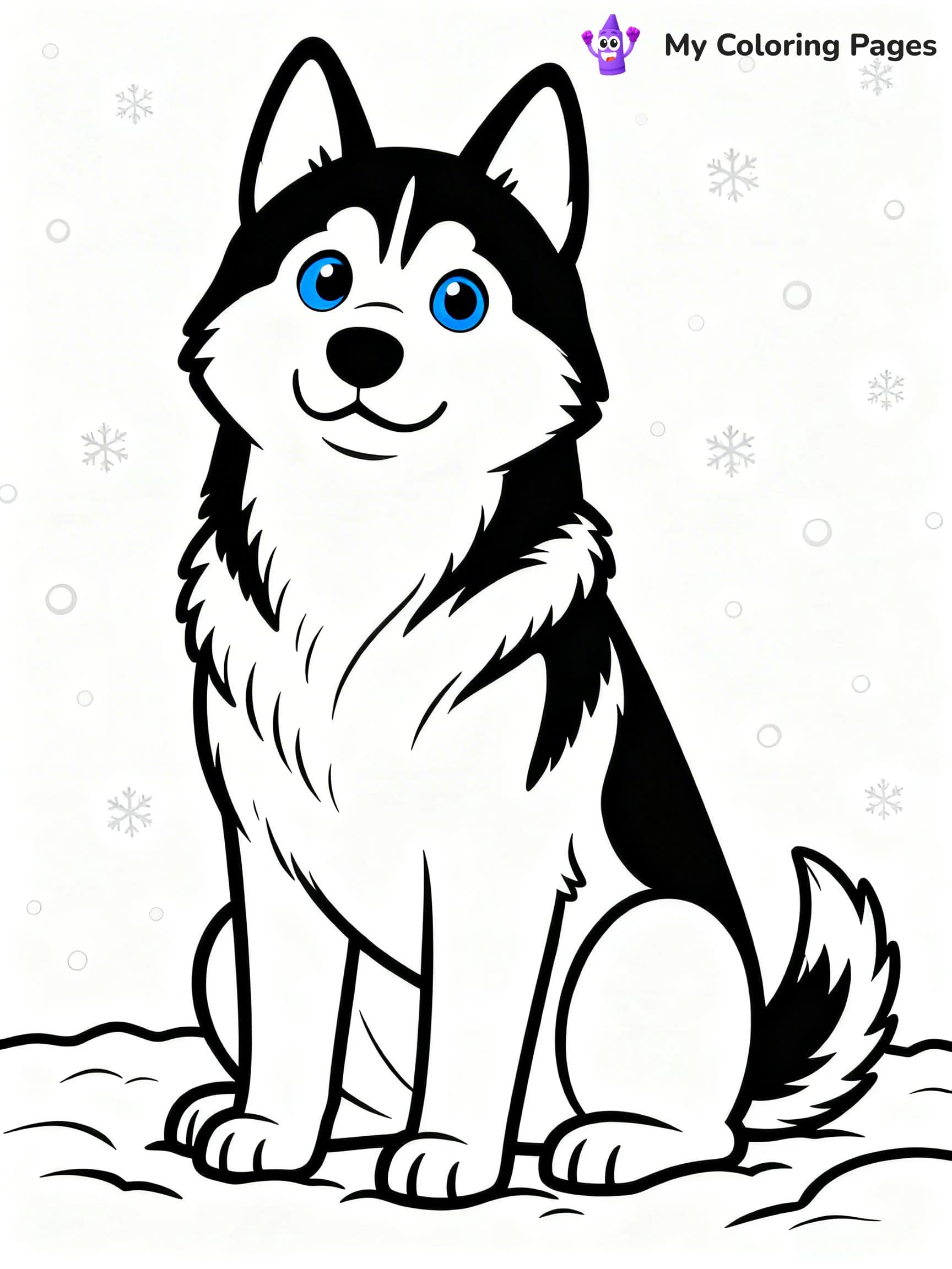 Realistic Dog Coloring Pages - 10