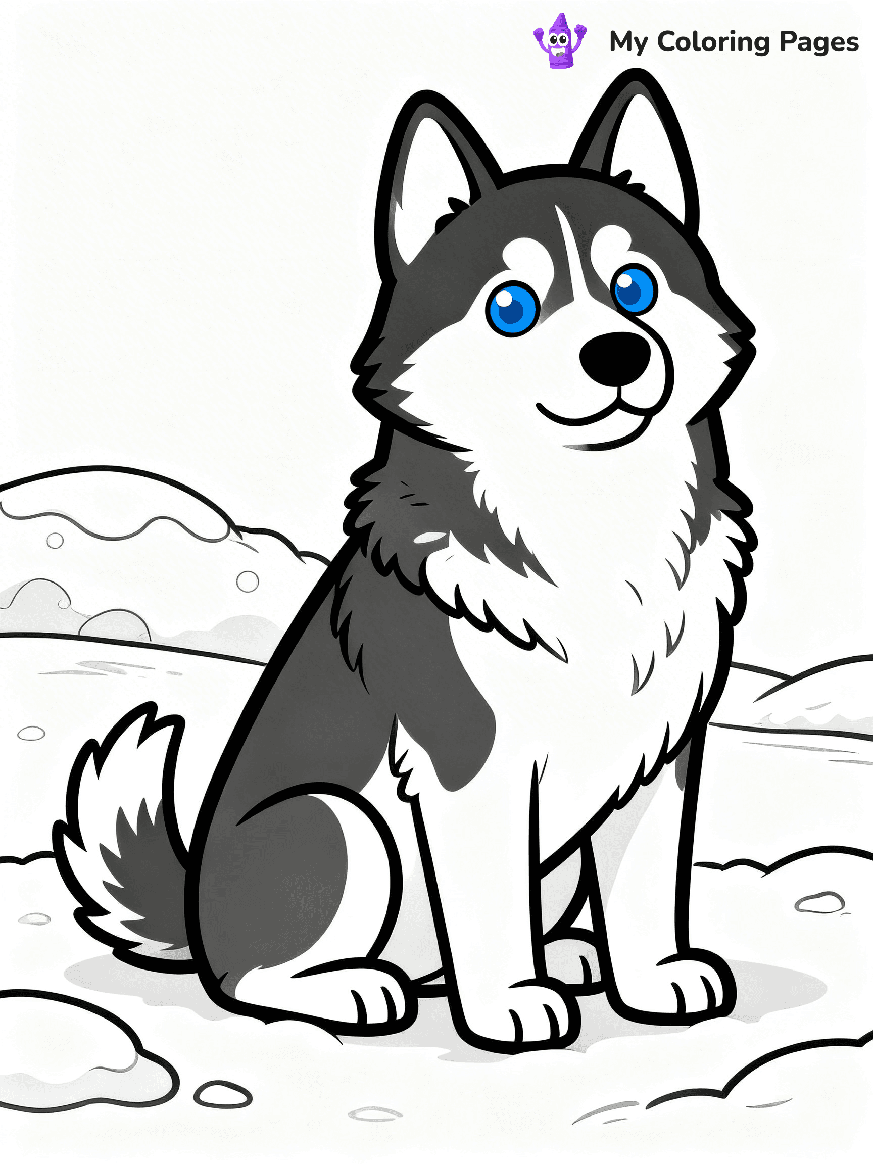 Realistic Dog Coloring Pages - 9
