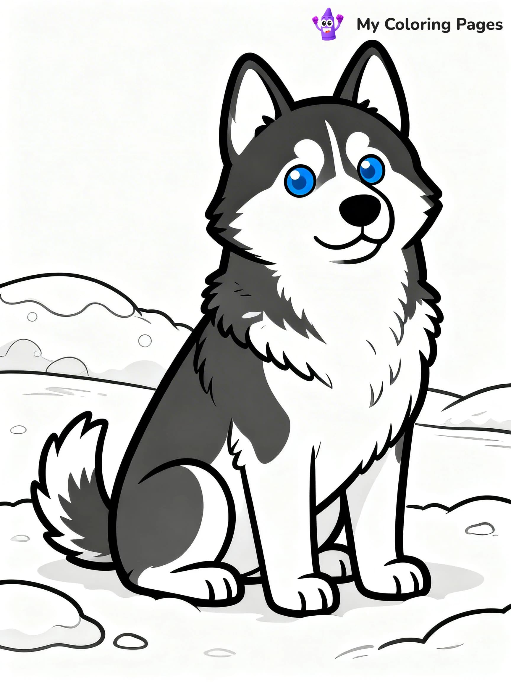 Realistic Dog Coloring Pages - 9