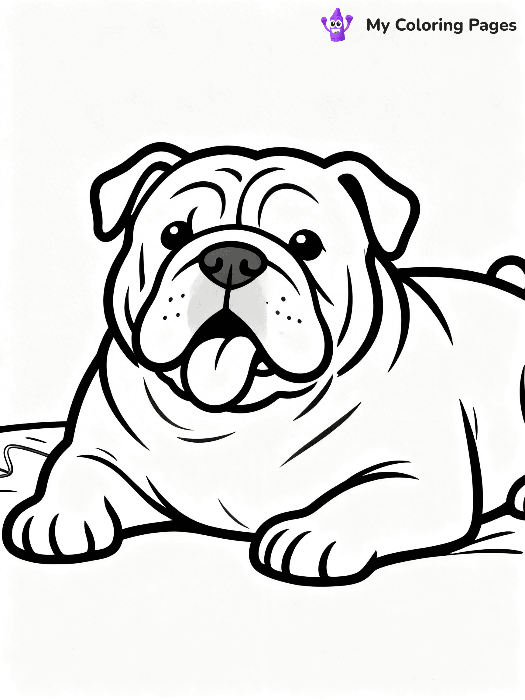 Realistic Dog Coloring Pages - 7
