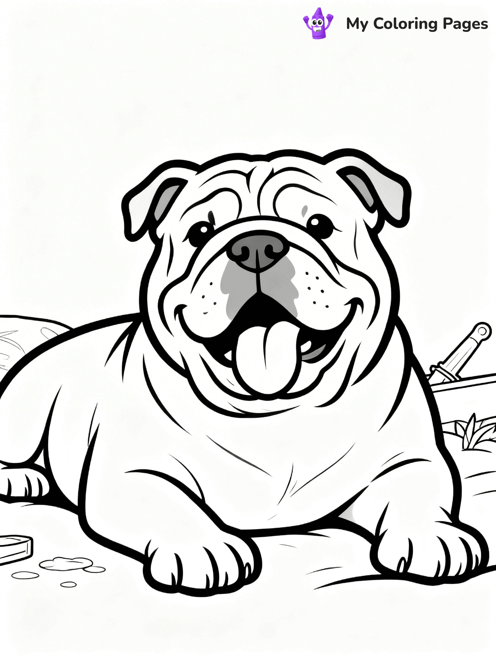Realistic Dog Coloring Pages - 4