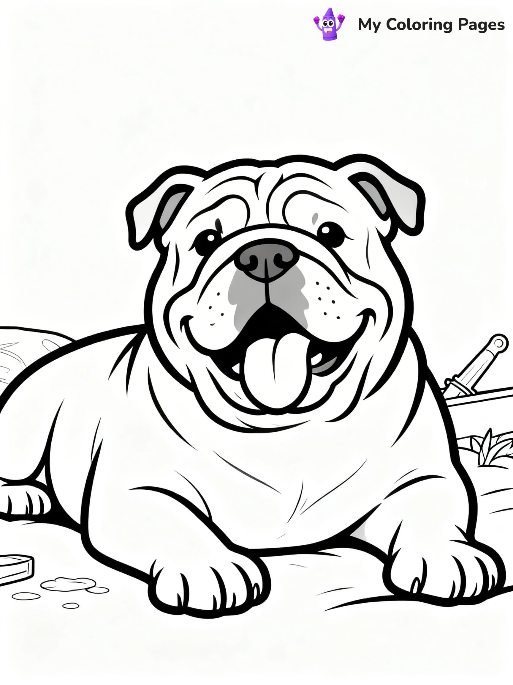 Realistic Dog Coloring Pages - 4