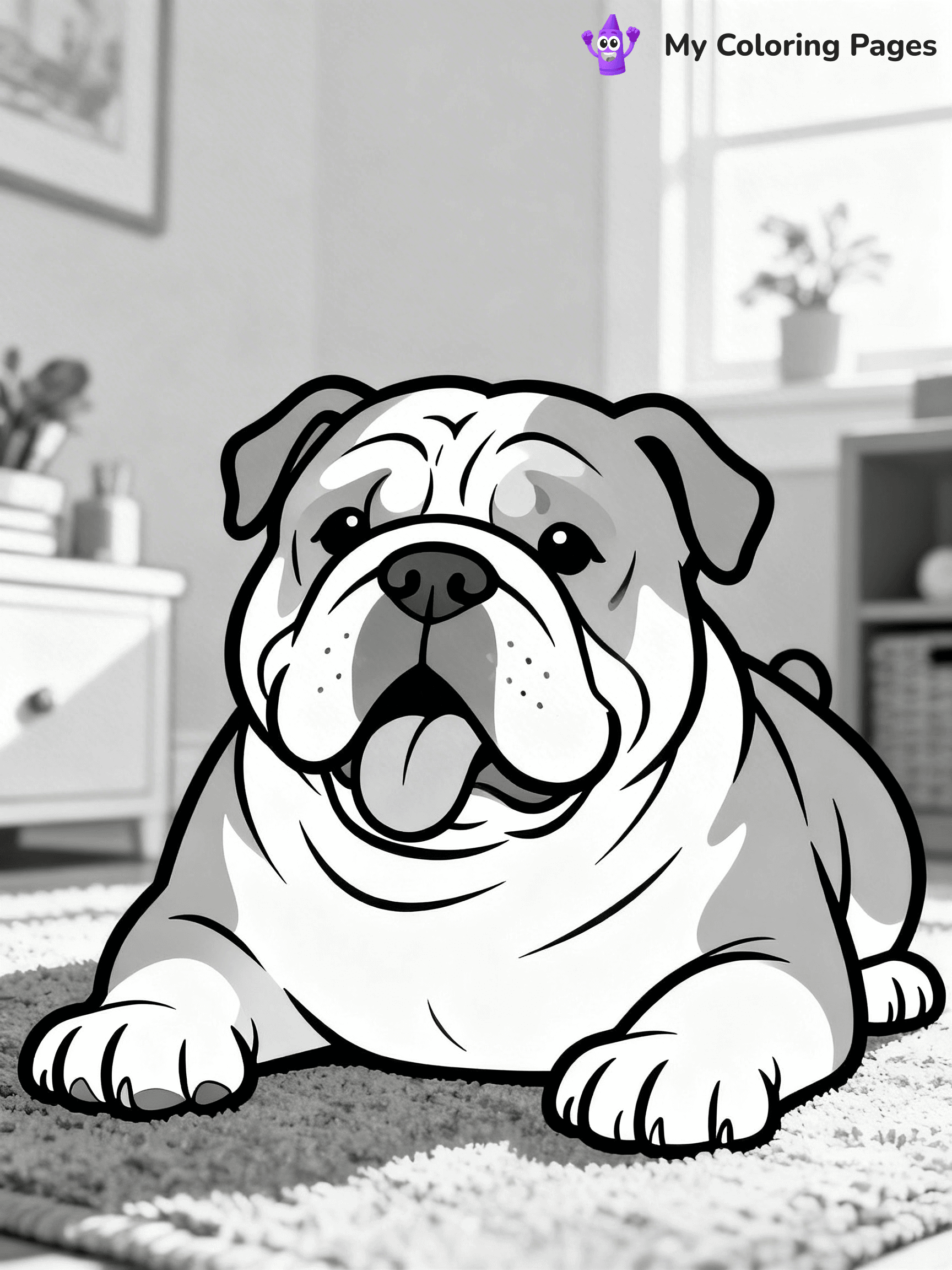 Realistic Dog Coloring Pages - 2