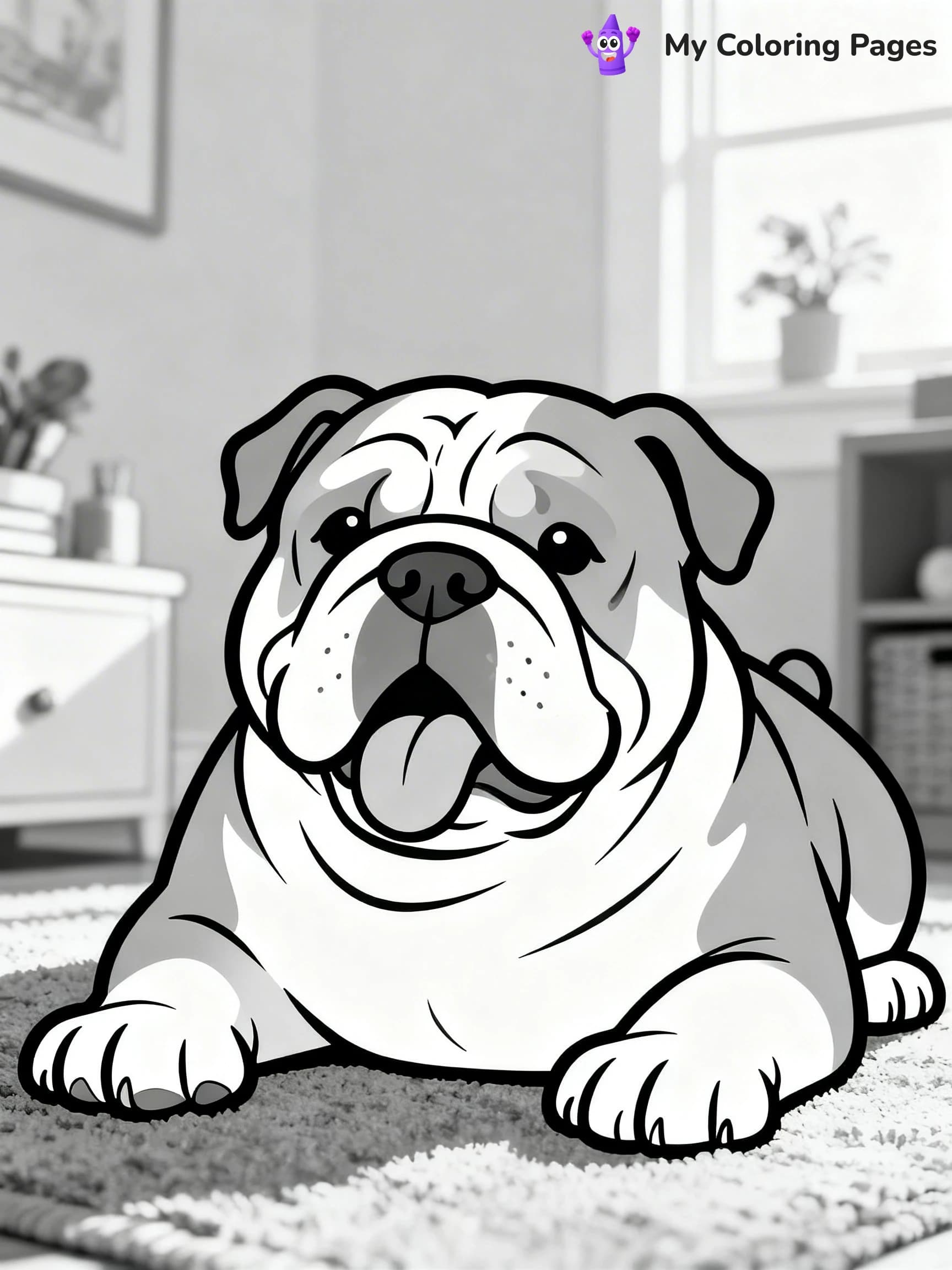 Realistic Dog Coloring Pages - 2