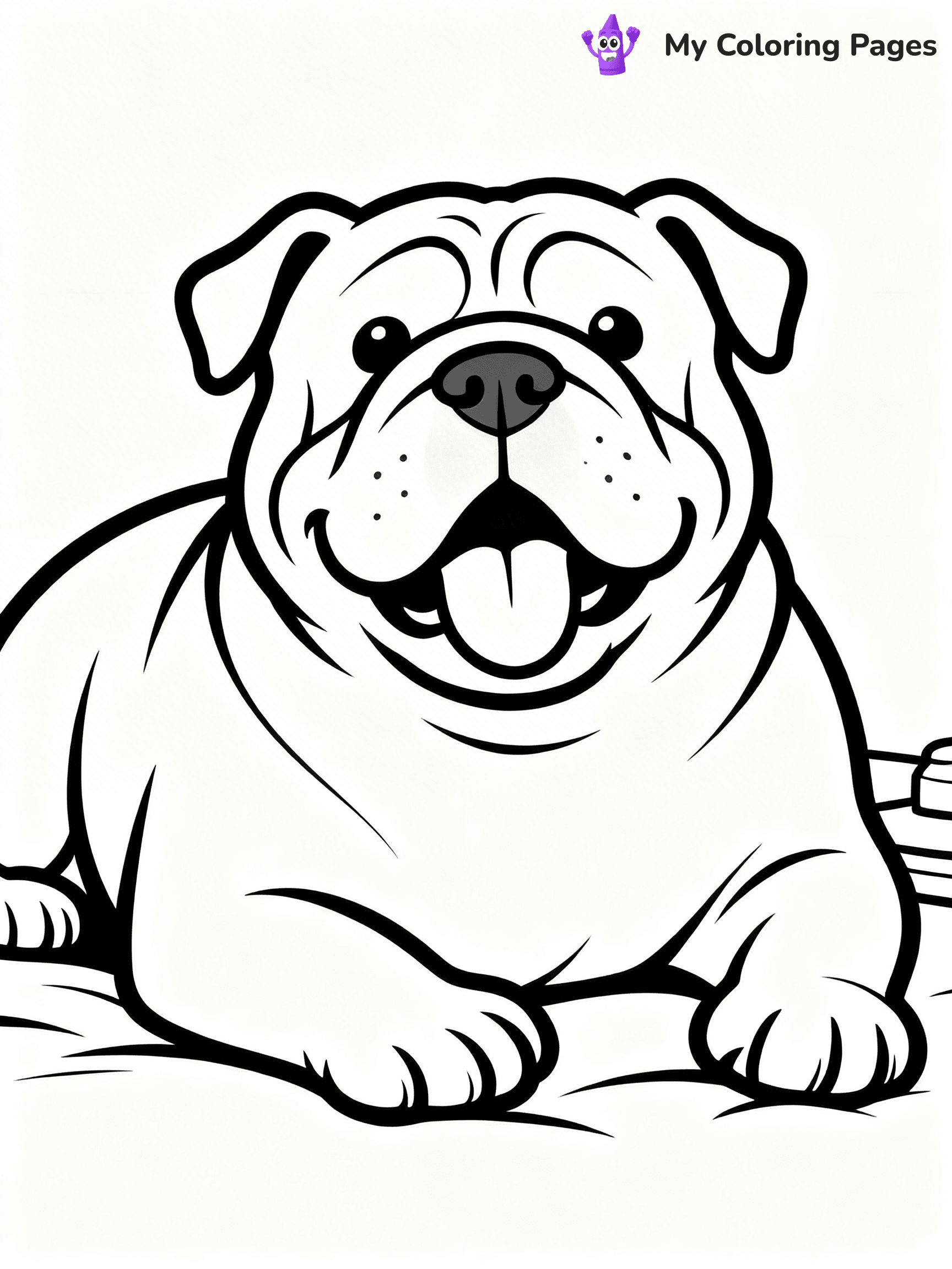 Realistic Dog Coloring Pages - 1