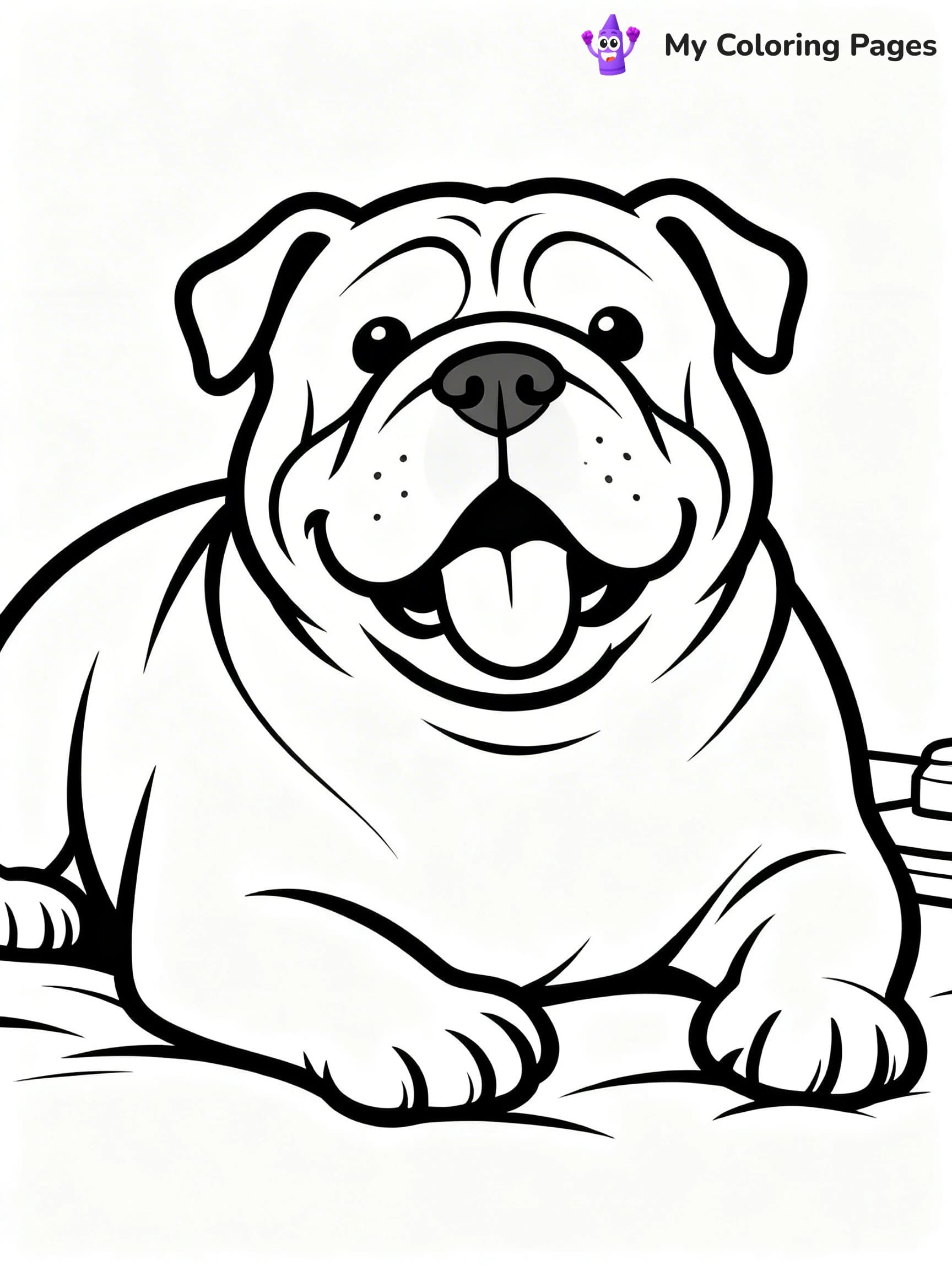 Realistic Dog Coloring Pages - 1