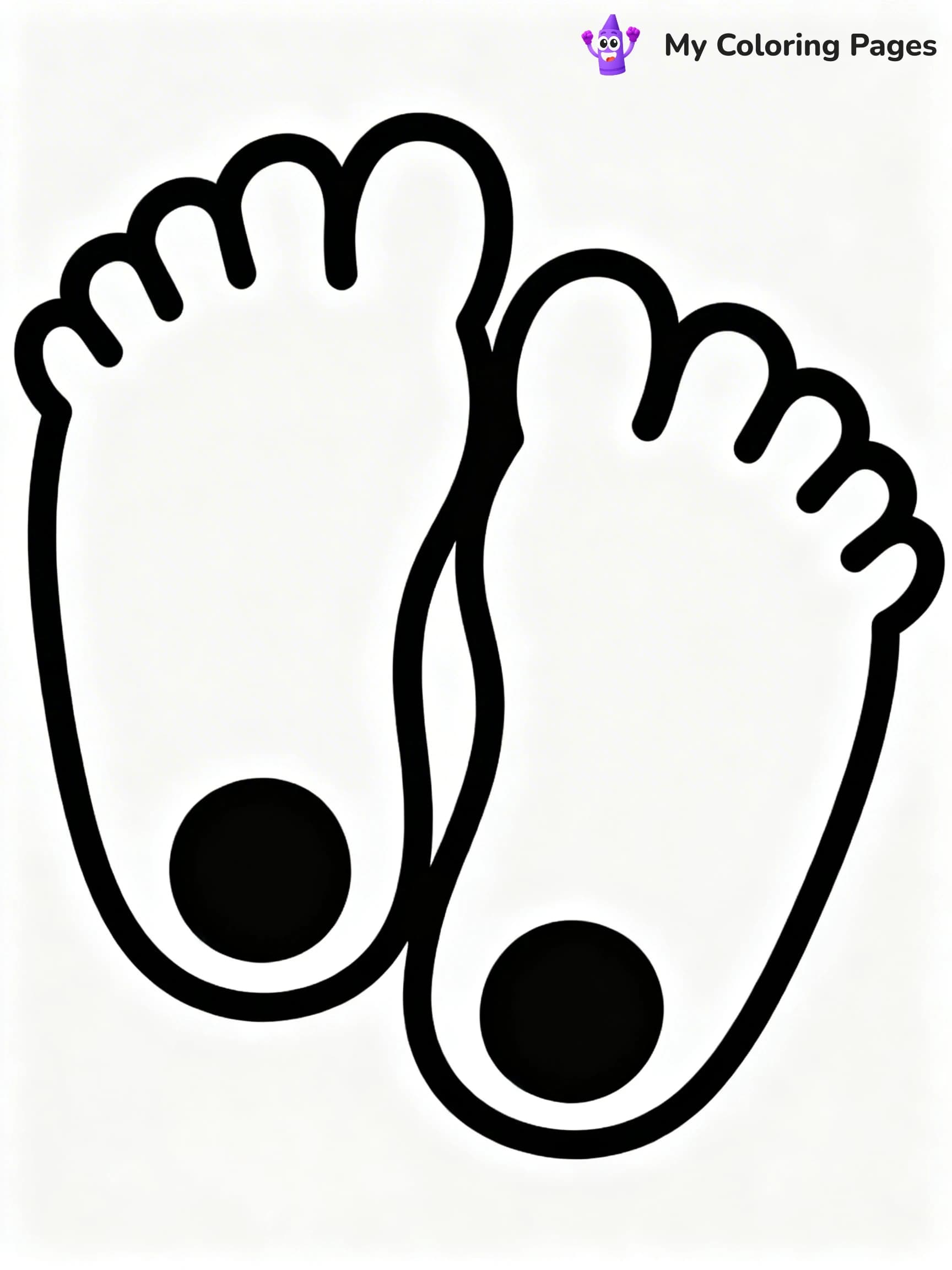 Foot Coloring Pages - 6