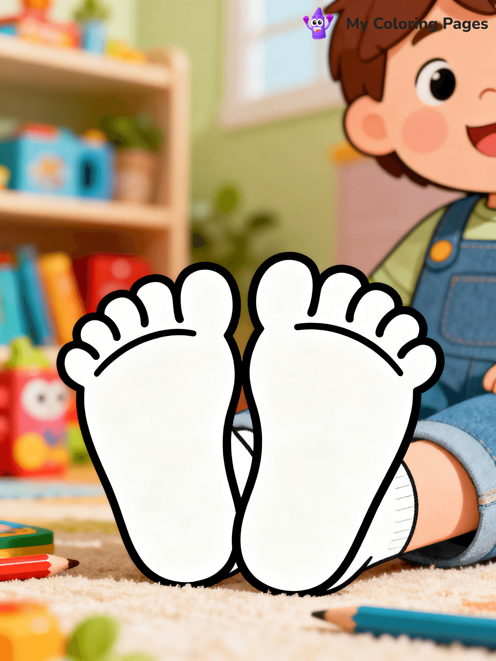 Foot Coloring Pages - 5