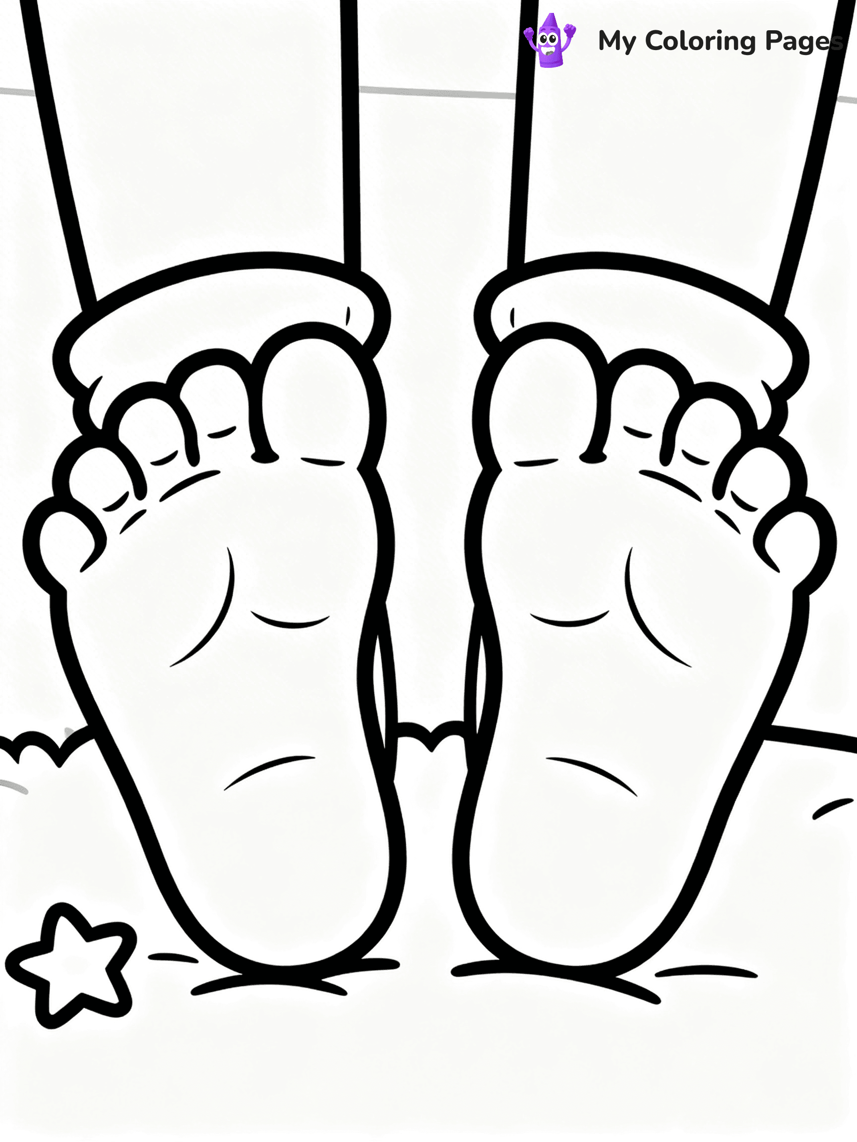 Foot Coloring Pages - 4