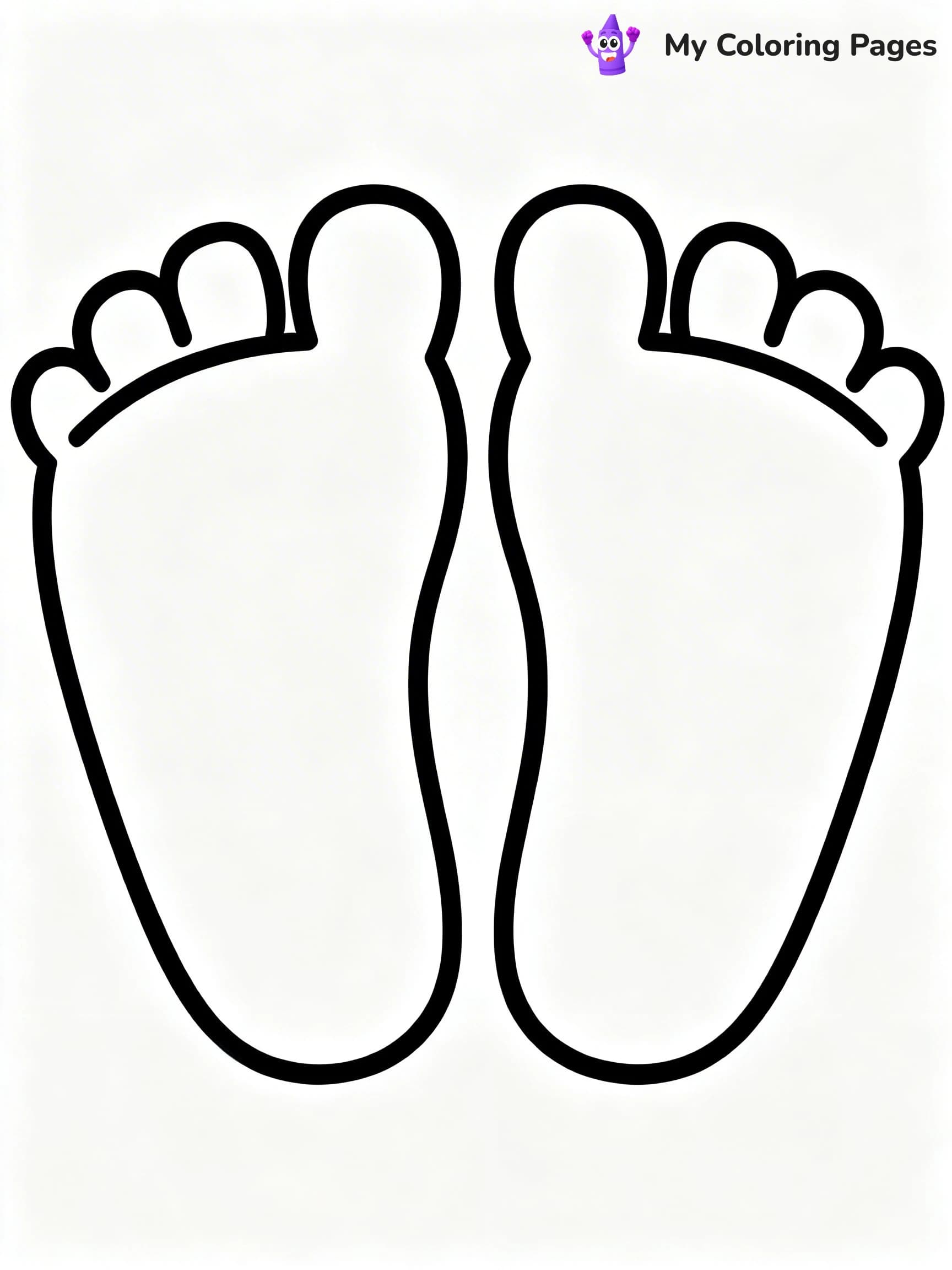 Foot Coloring Pages - 3