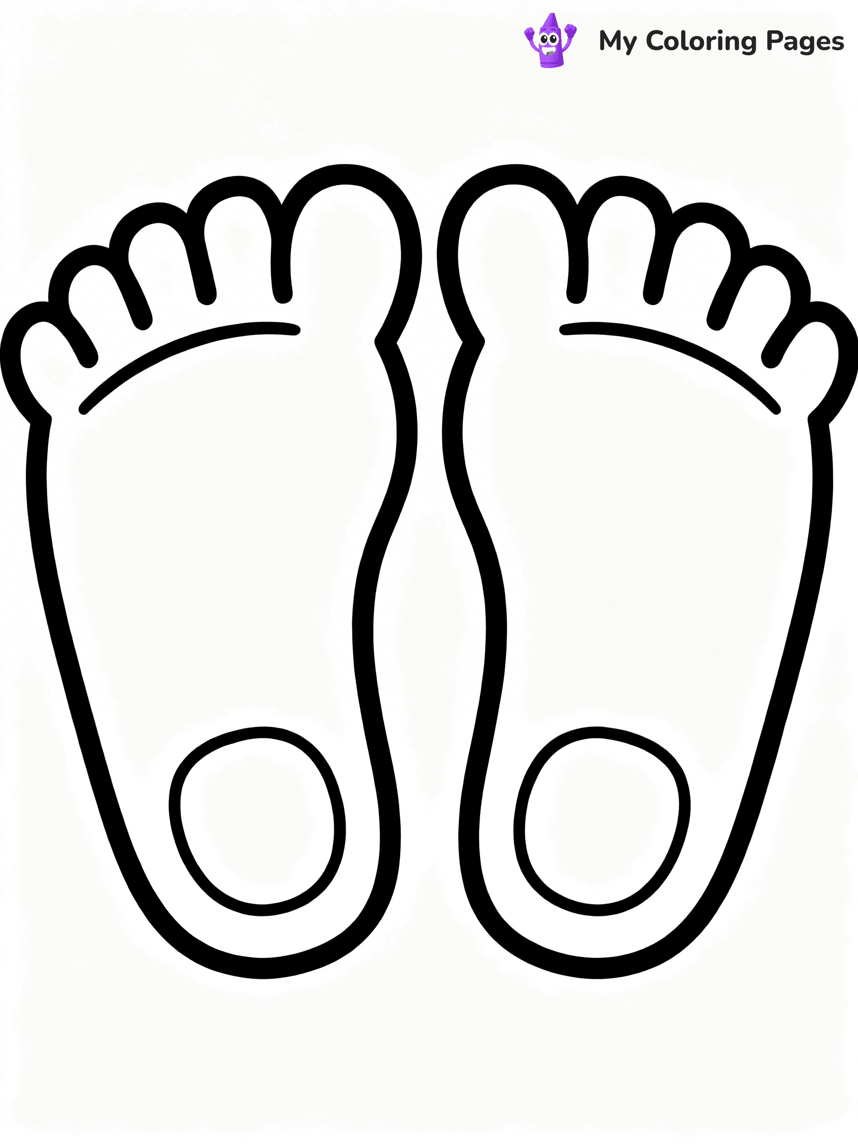 Foot Coloring Pages - 2