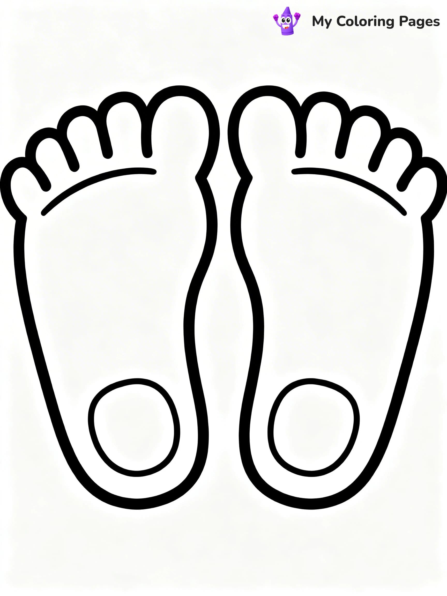 Foot Coloring Pages - 2