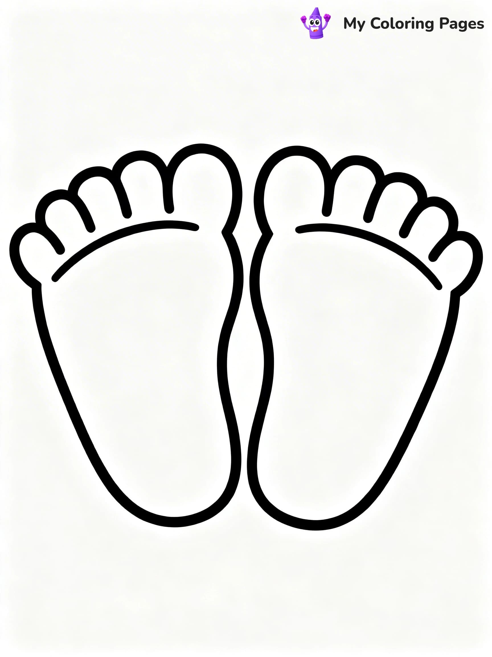 Foot Coloring Pages - 1