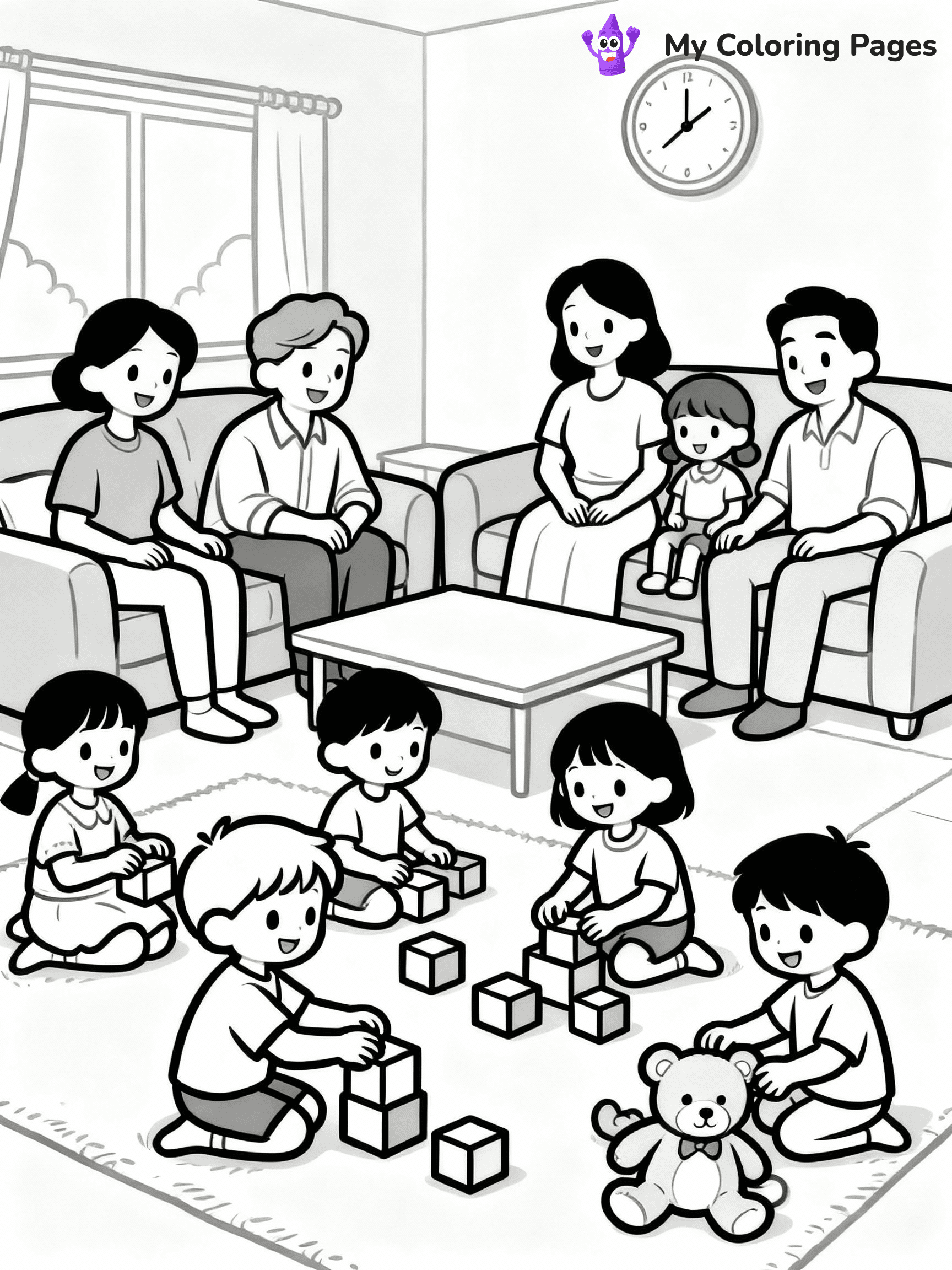 Family Coloring Pages - 27