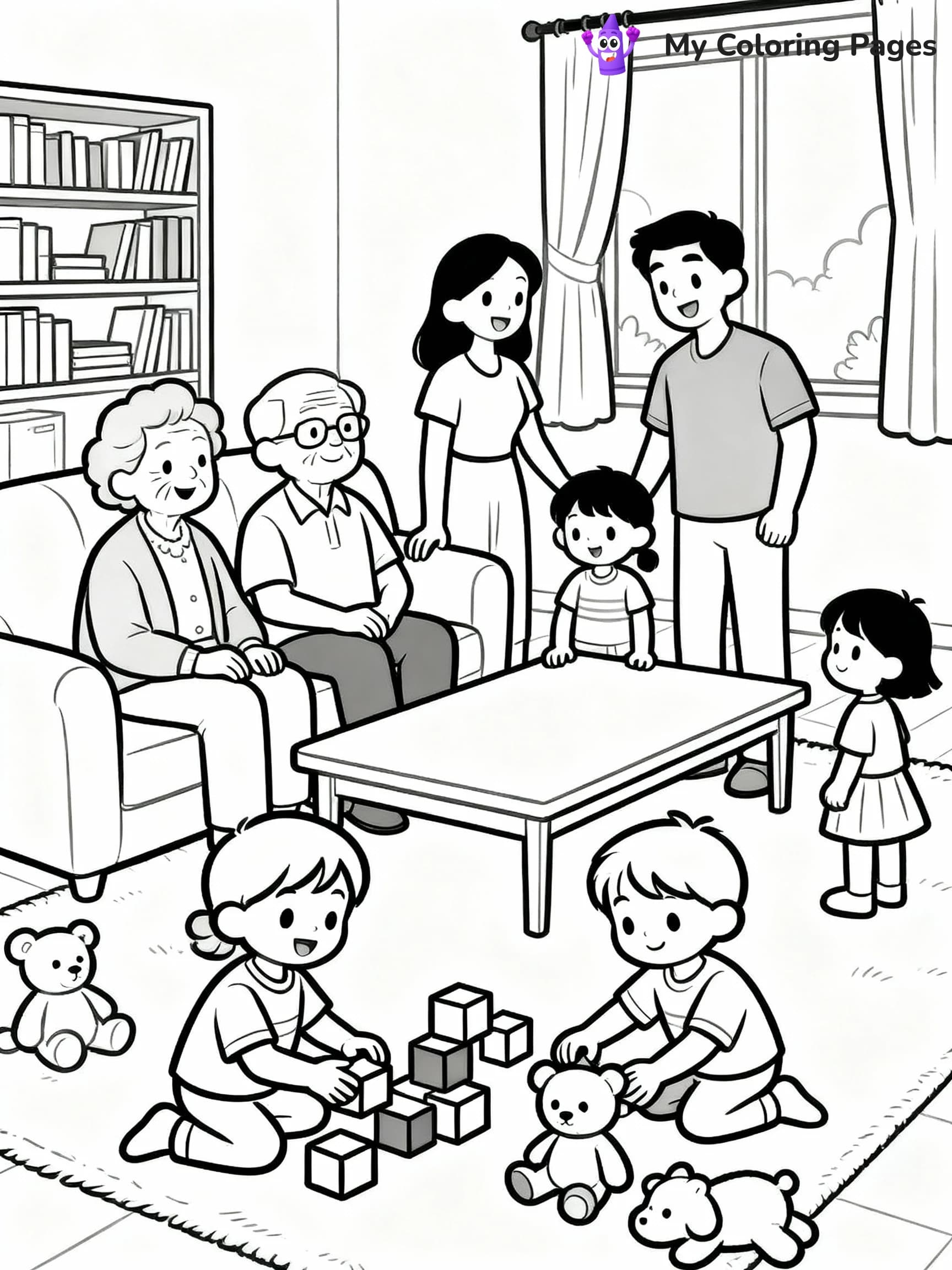 Family Coloring Pages - 22