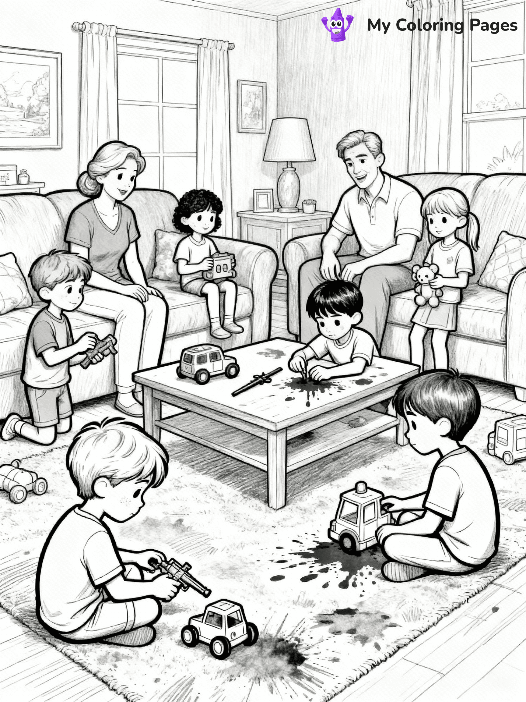 Family Coloring Pages - 21