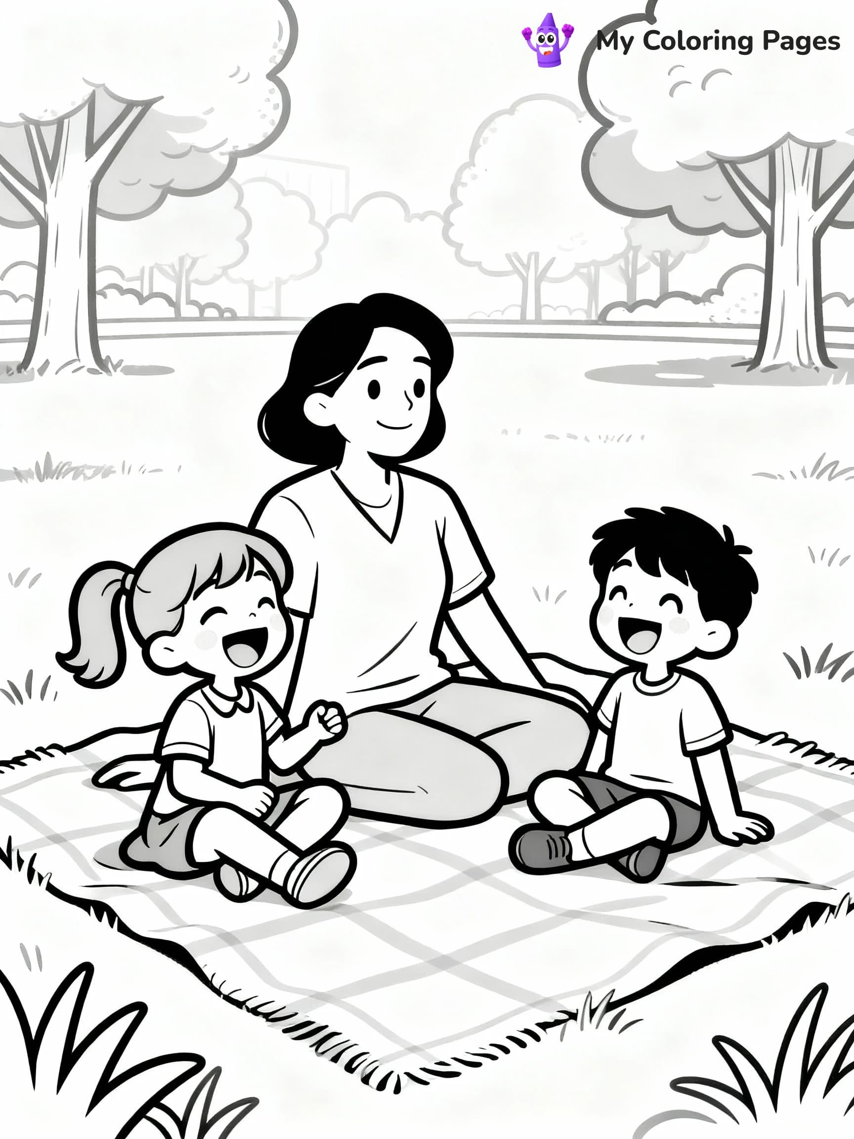 Family Coloring Pages - 19