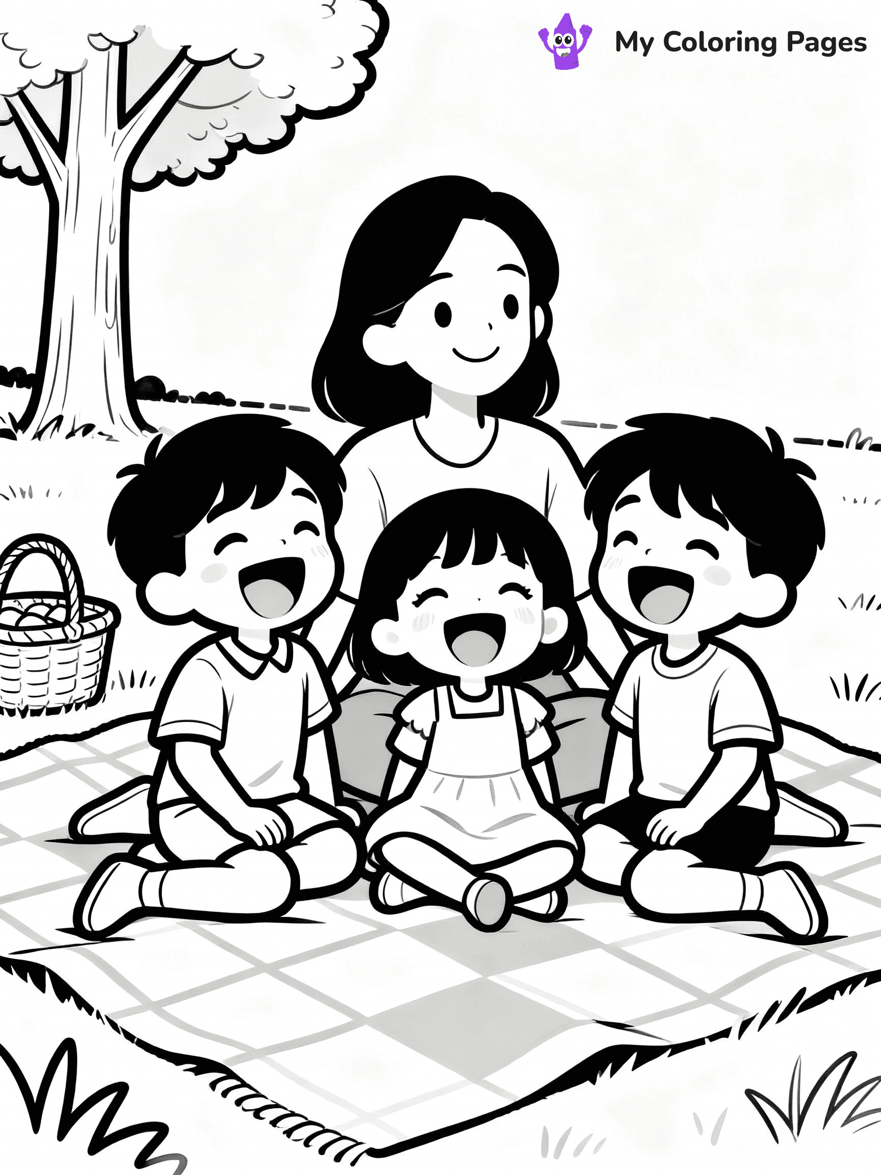 Family Coloring Pages - 18