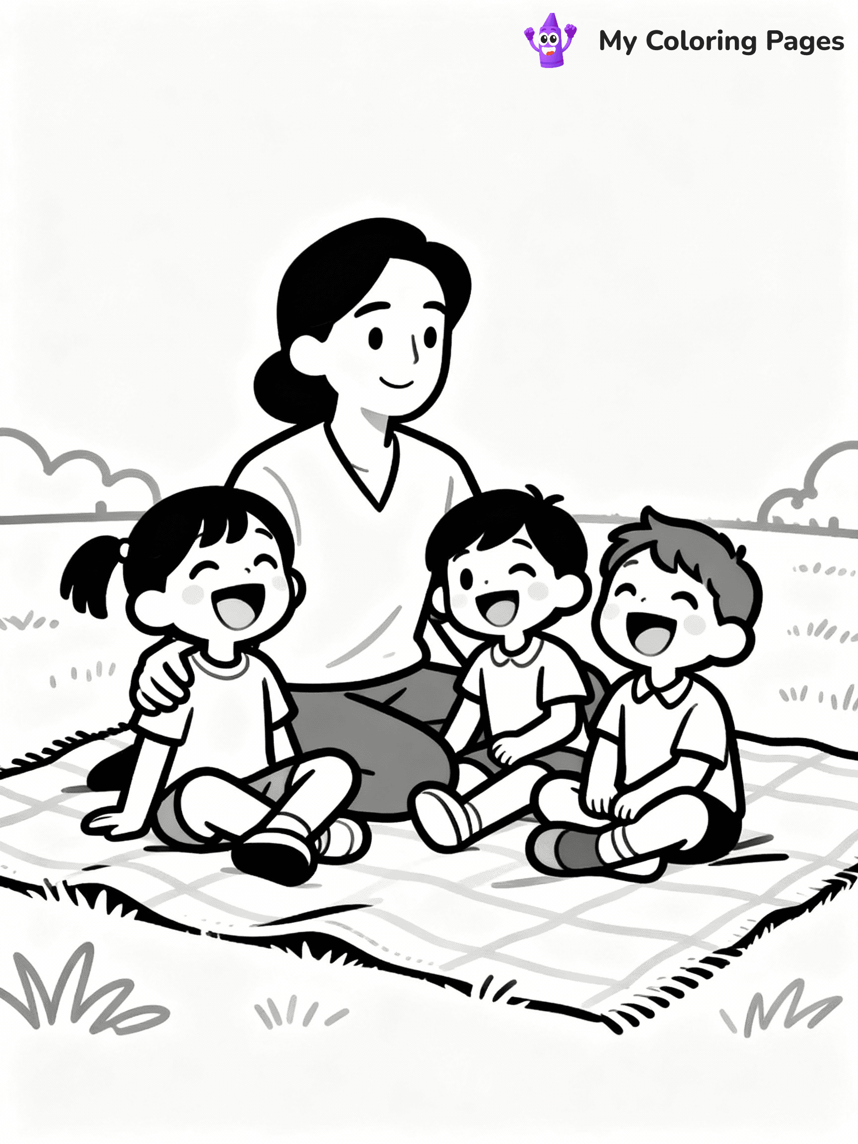 Family Coloring Pages - 17