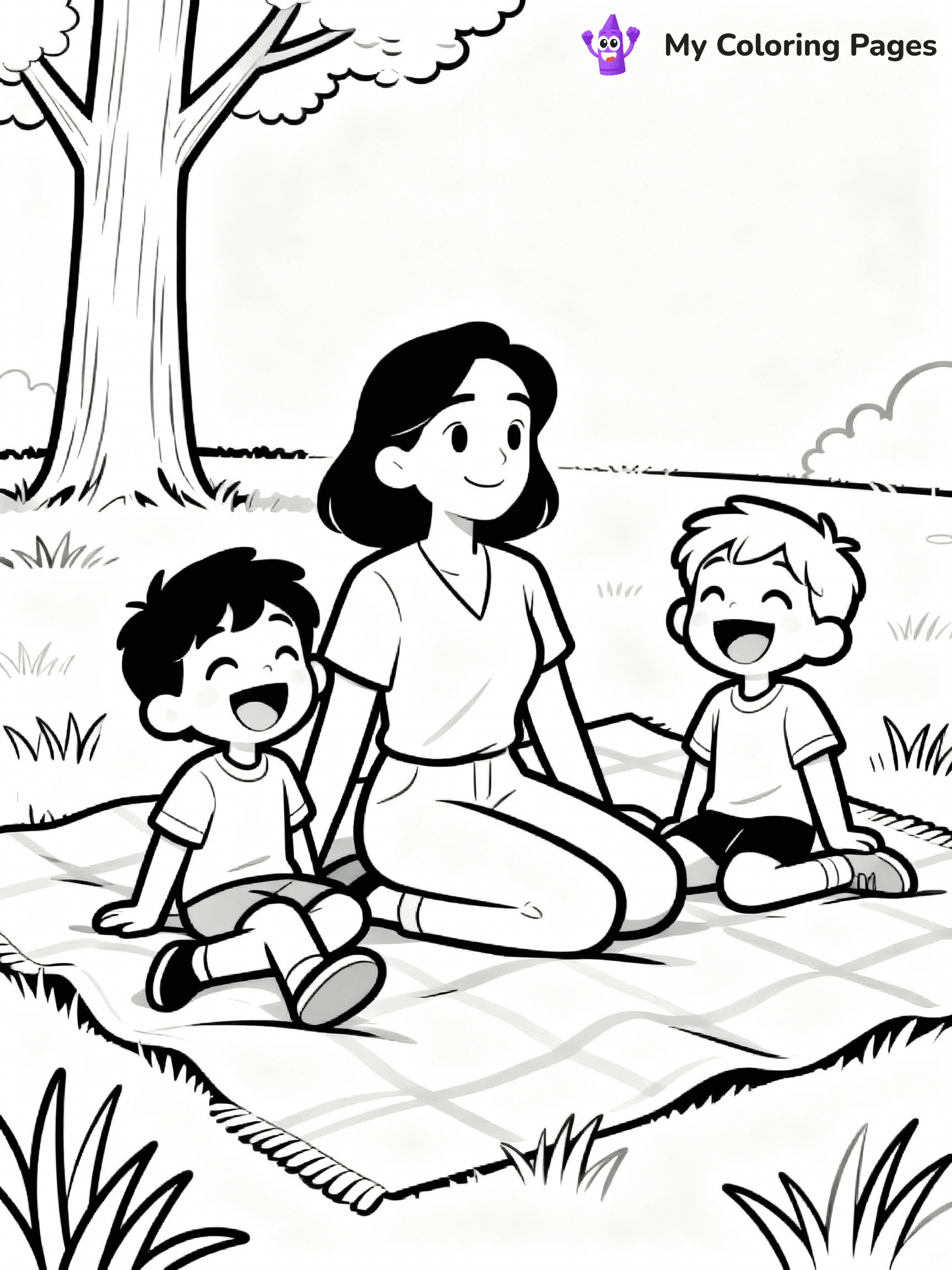 Family Coloring Pages - 14