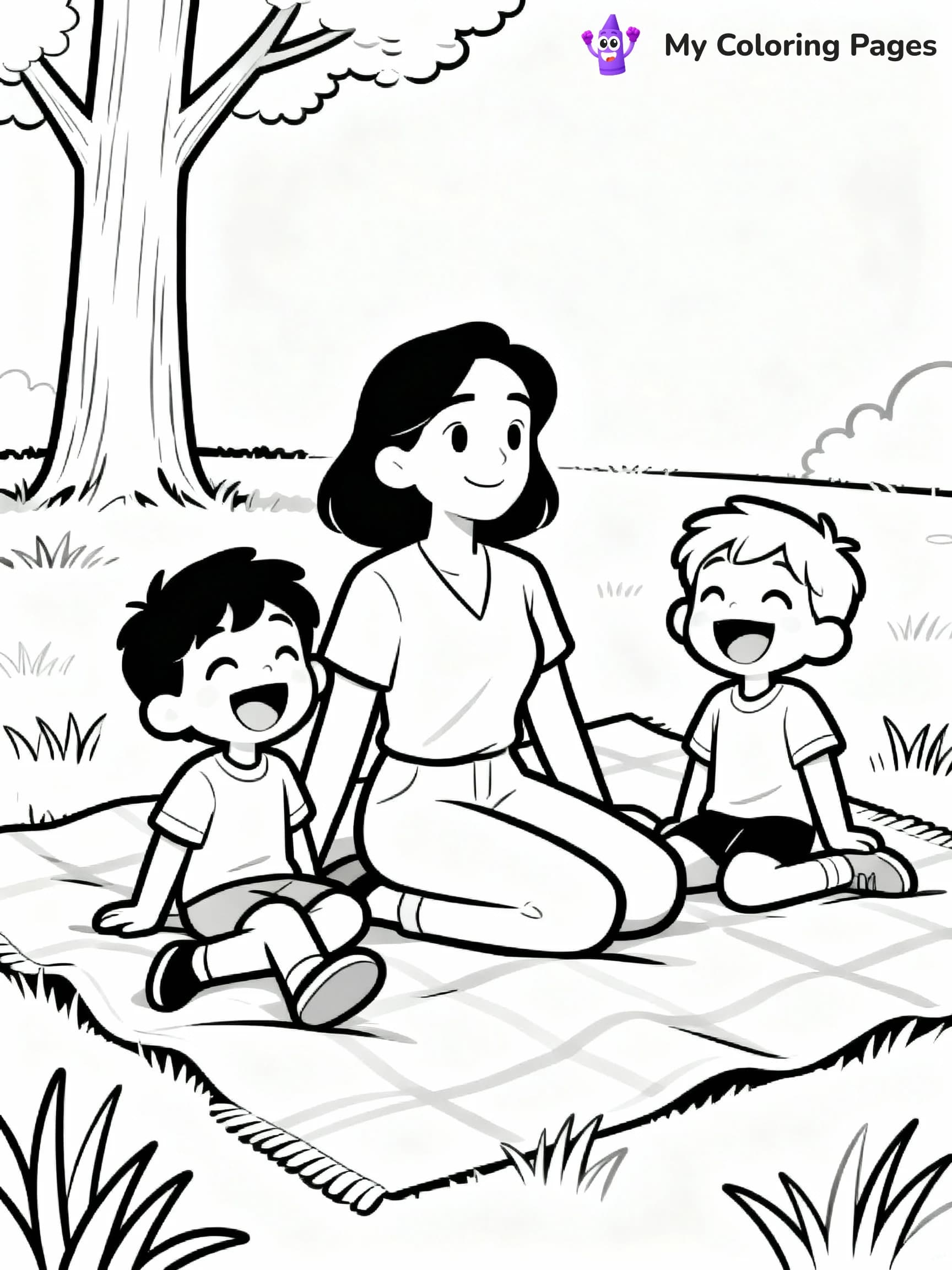 Family Coloring Pages - 14