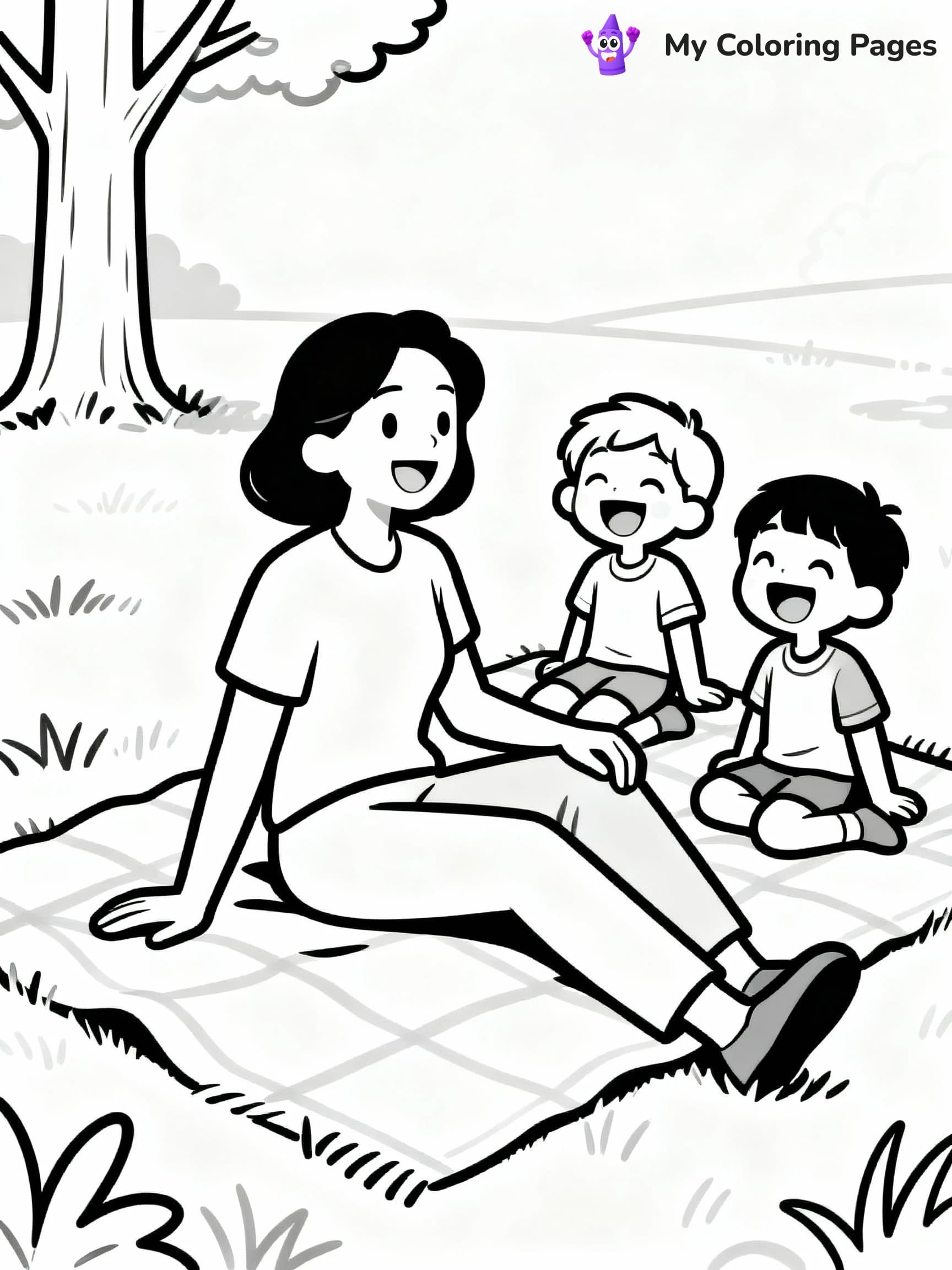 Family Coloring Pages - 13