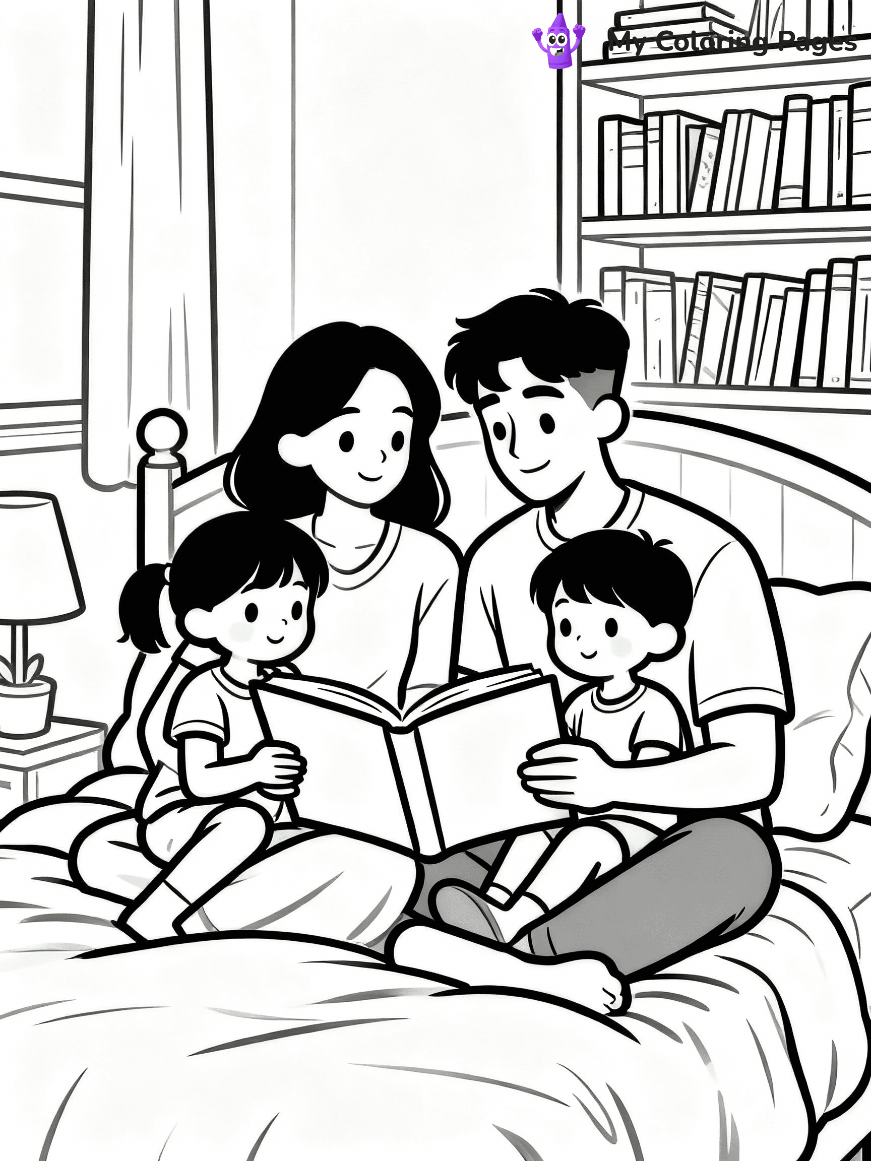 Family Coloring Pages - 12