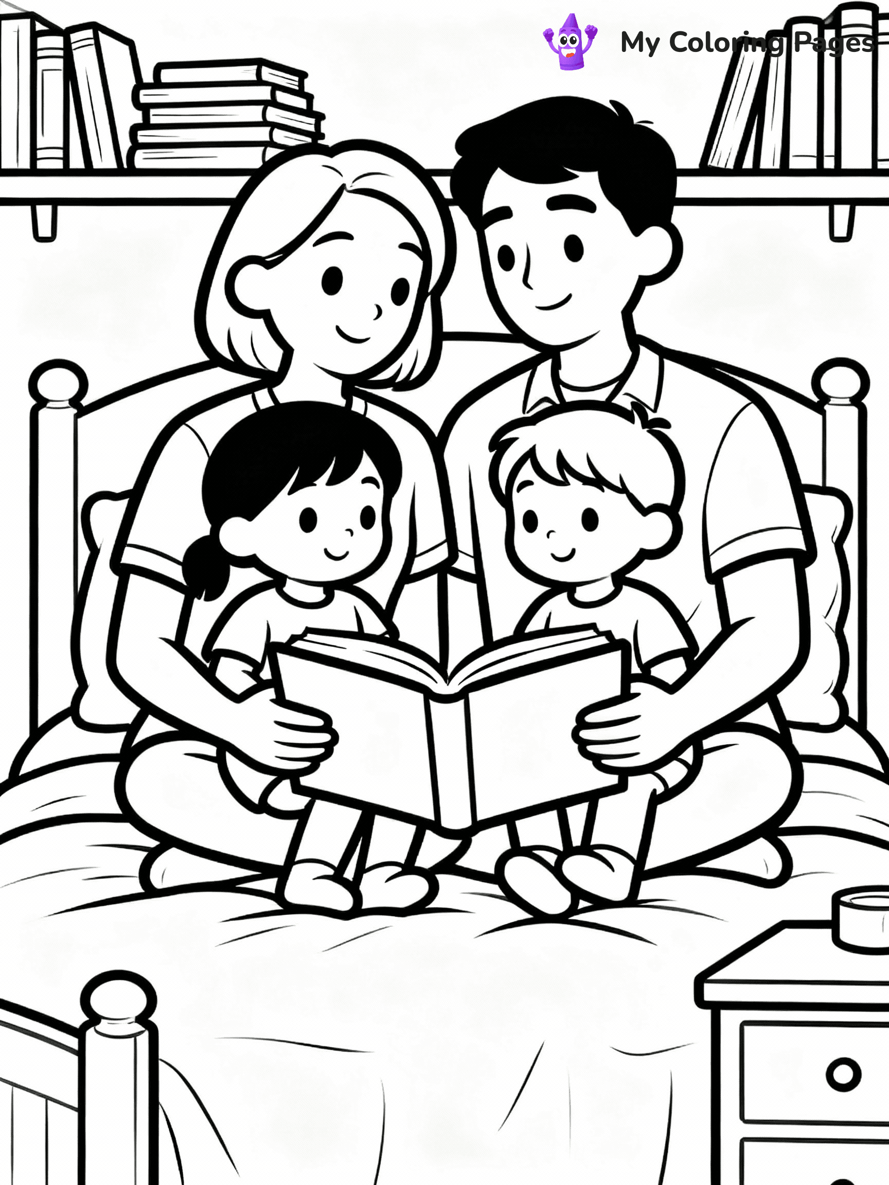 Family Coloring Pages - 11