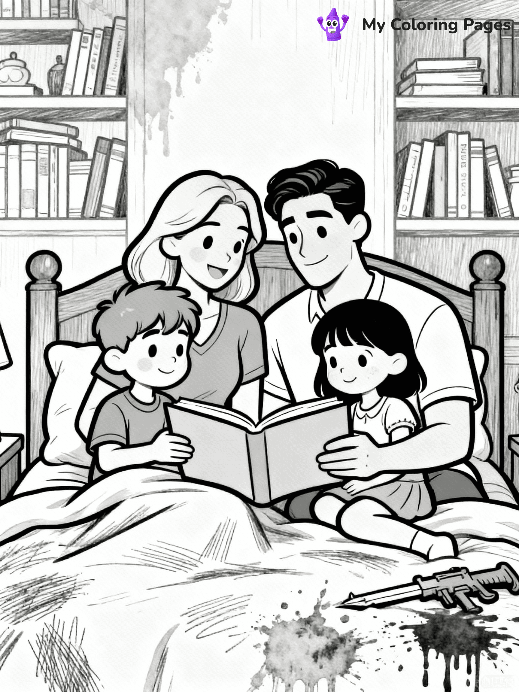 Family Coloring Pages - 10