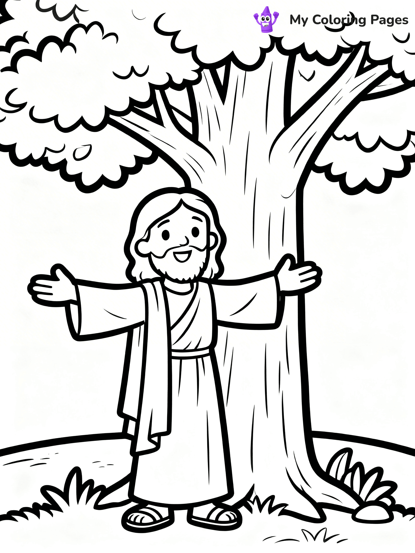 Zacchaeus Coloring Pages - 14