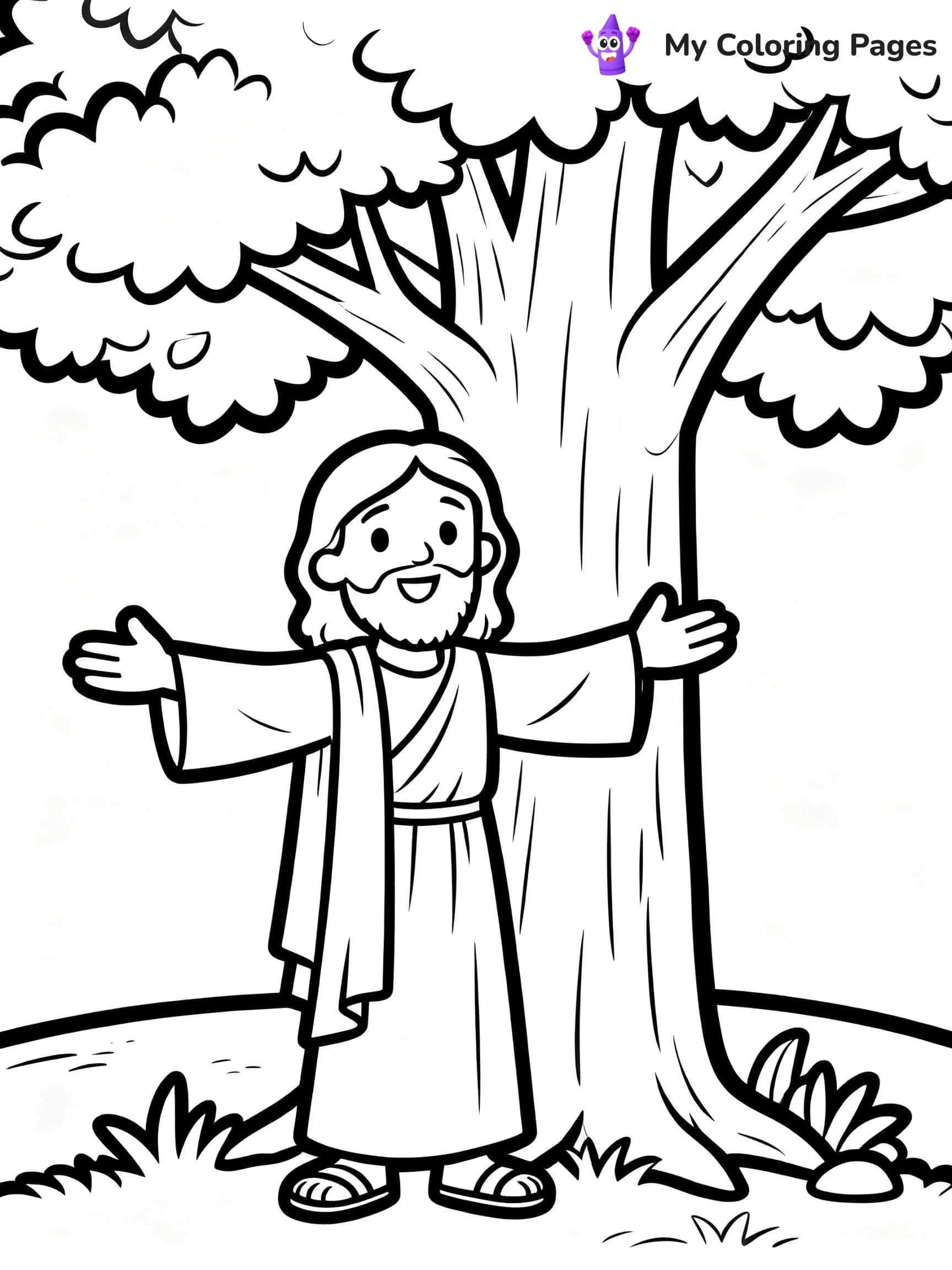 Zacchaeus Coloring Pages - 14