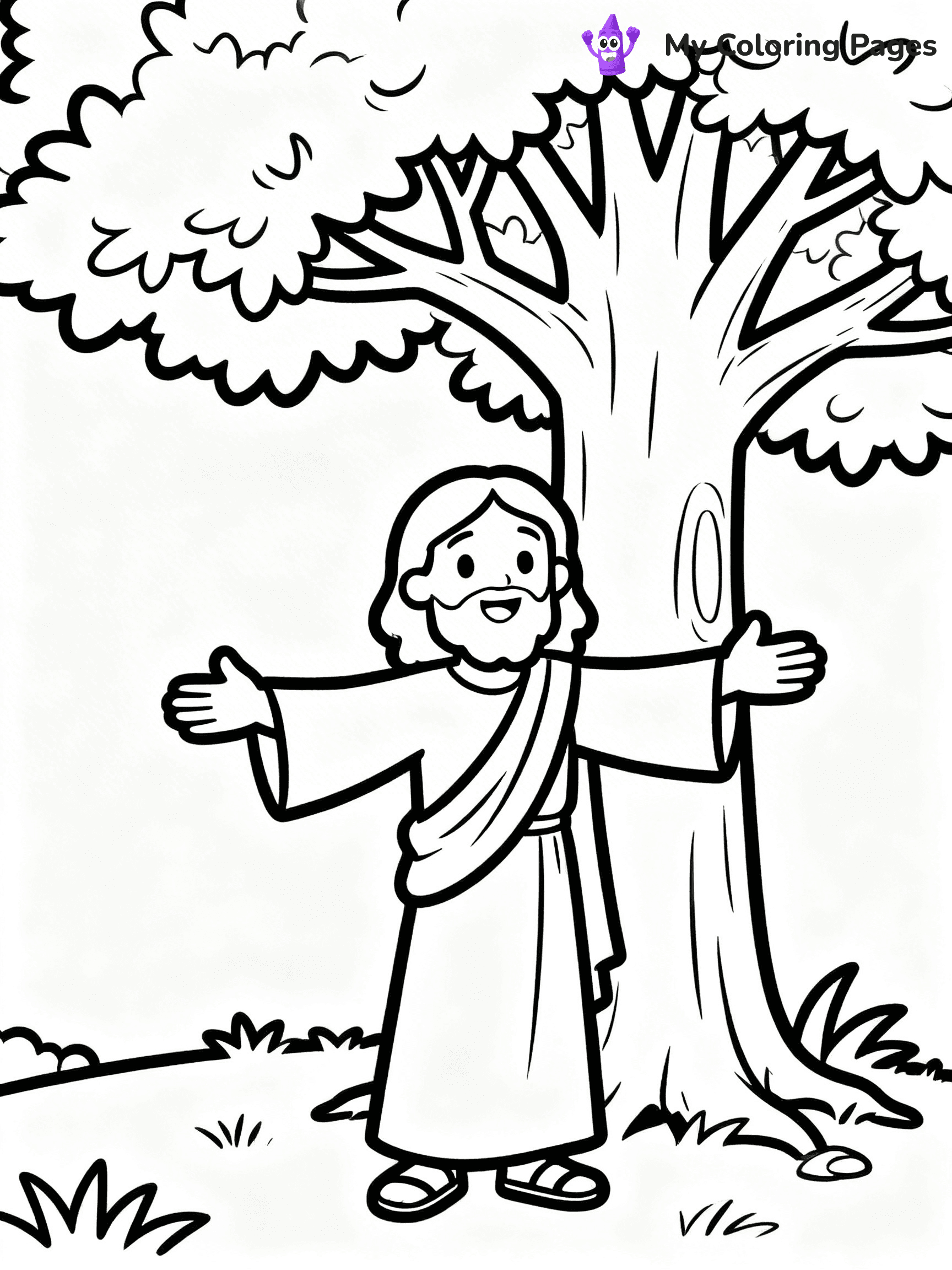 Zacchaeus Coloring Pages - 13