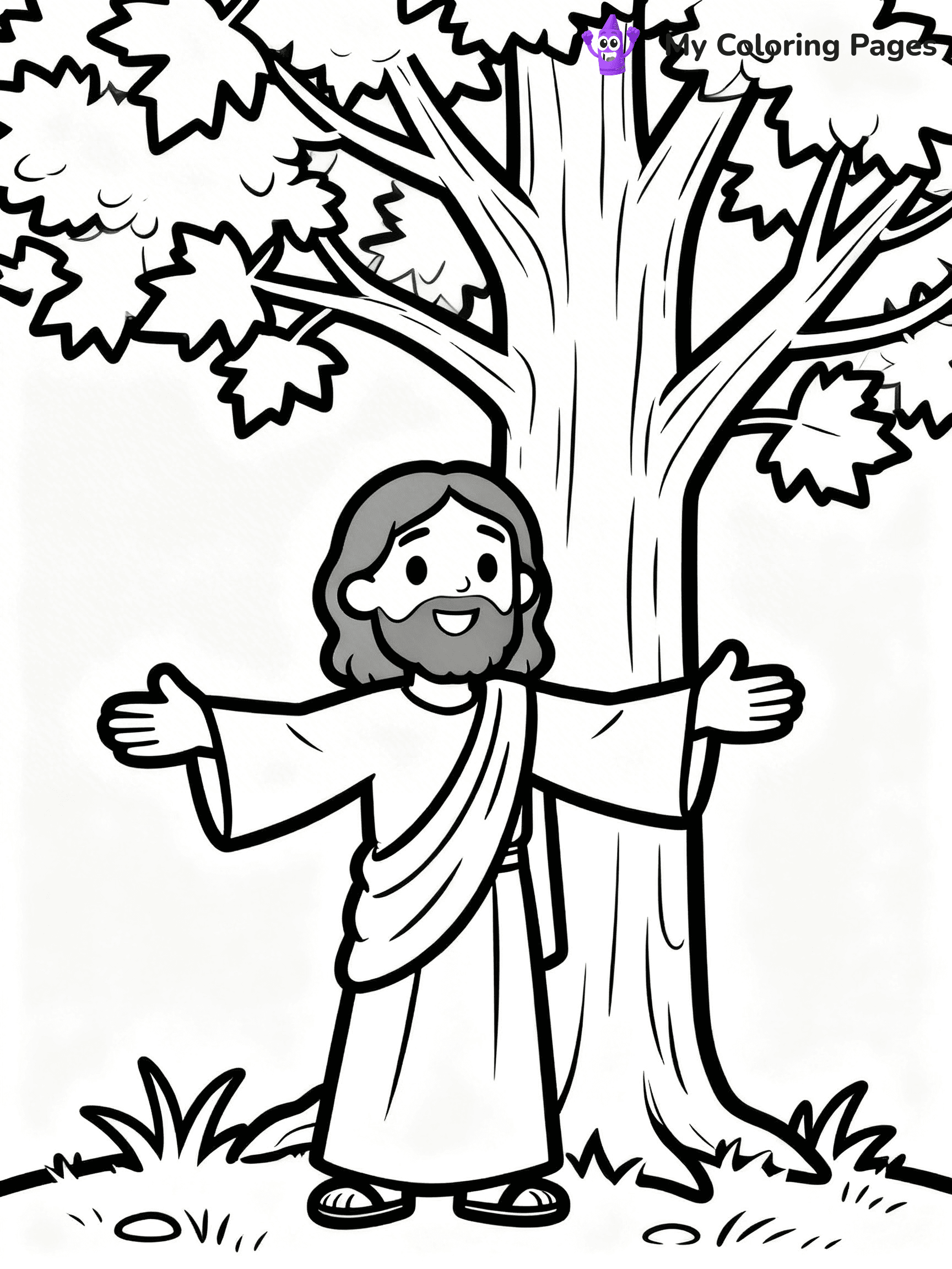 Zacchaeus Coloring Pages - 12