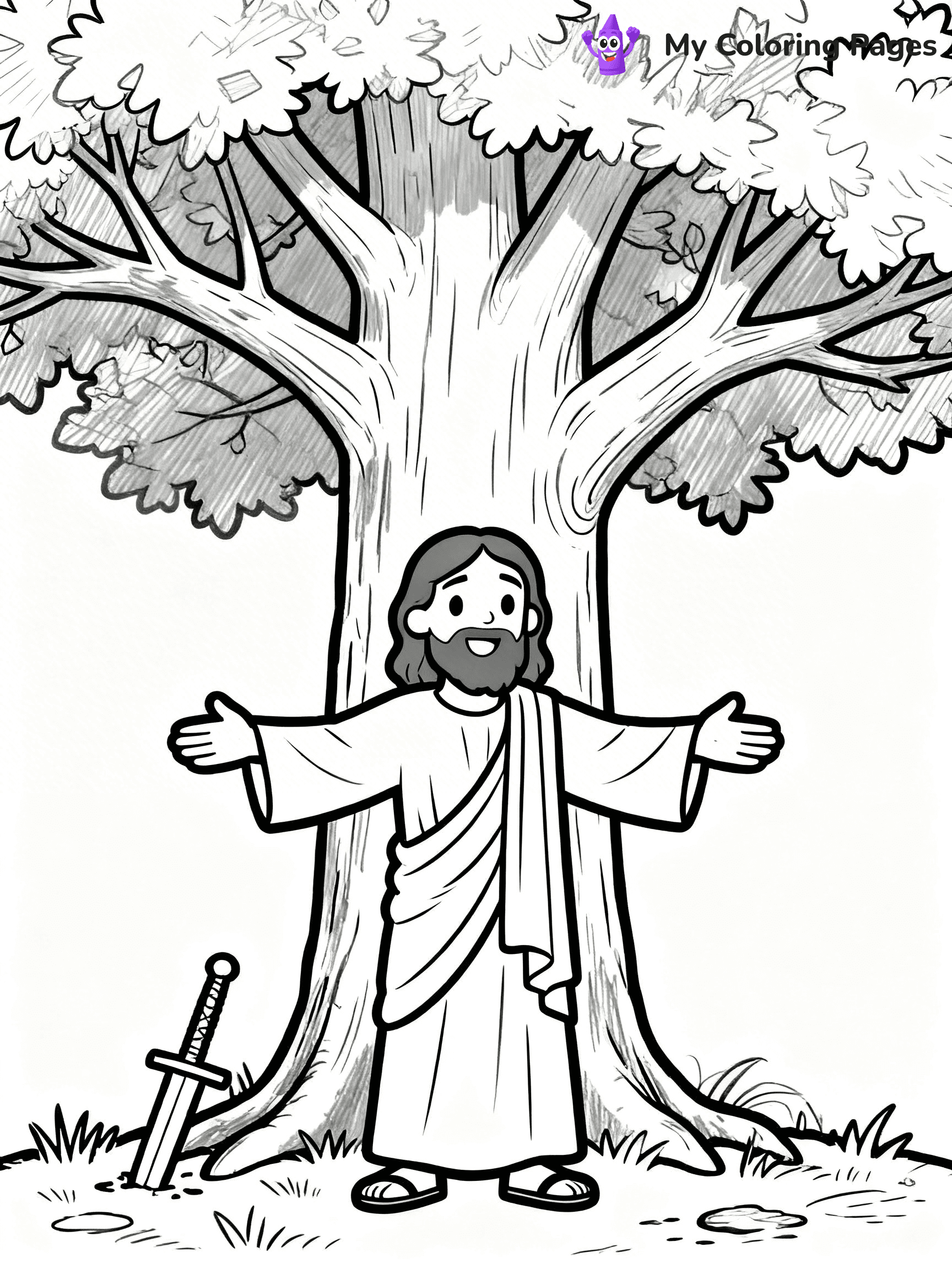 Zacchaeus Coloring Pages - 11