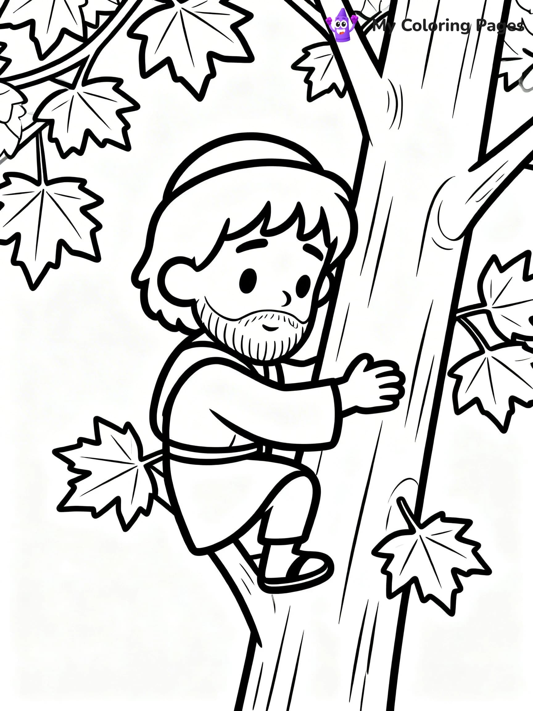 Zacchaeus Coloring Pages - 9