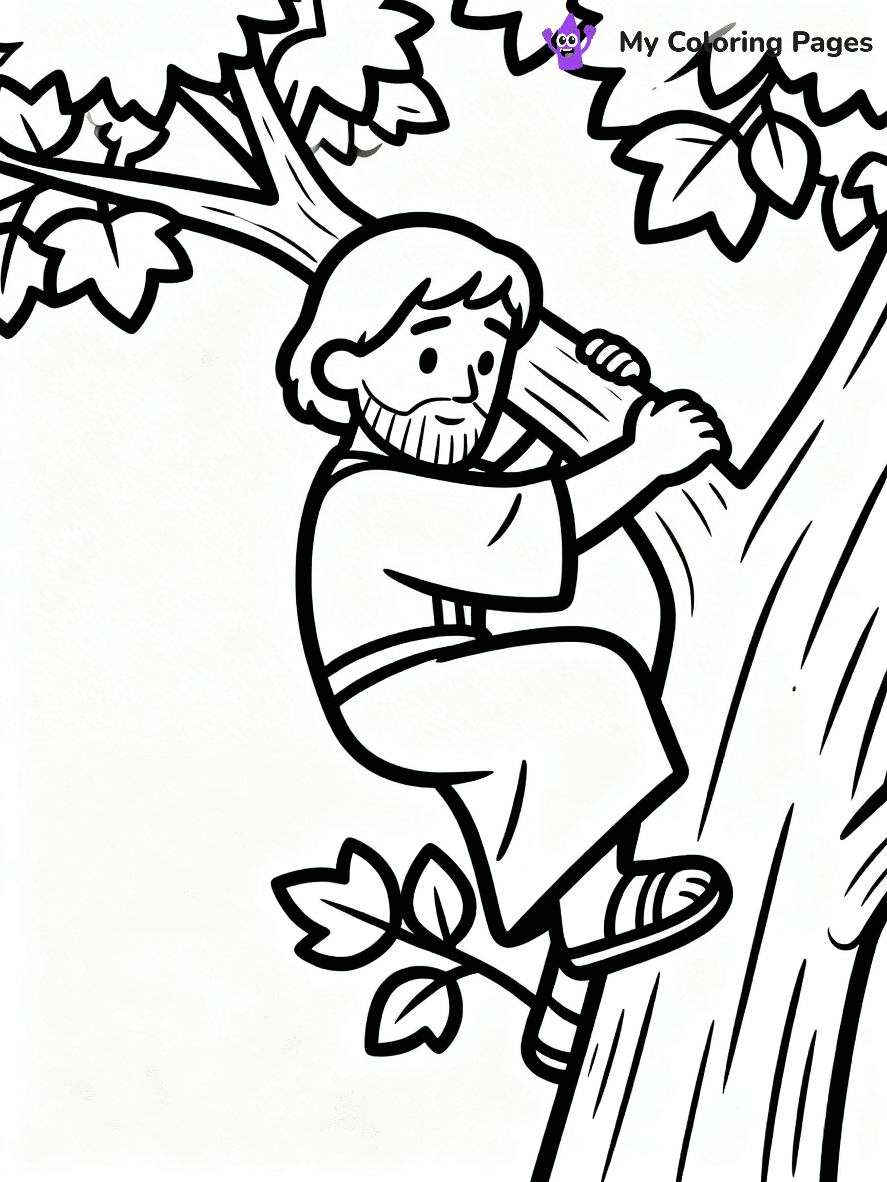 Zacchaeus Coloring Pages - 6