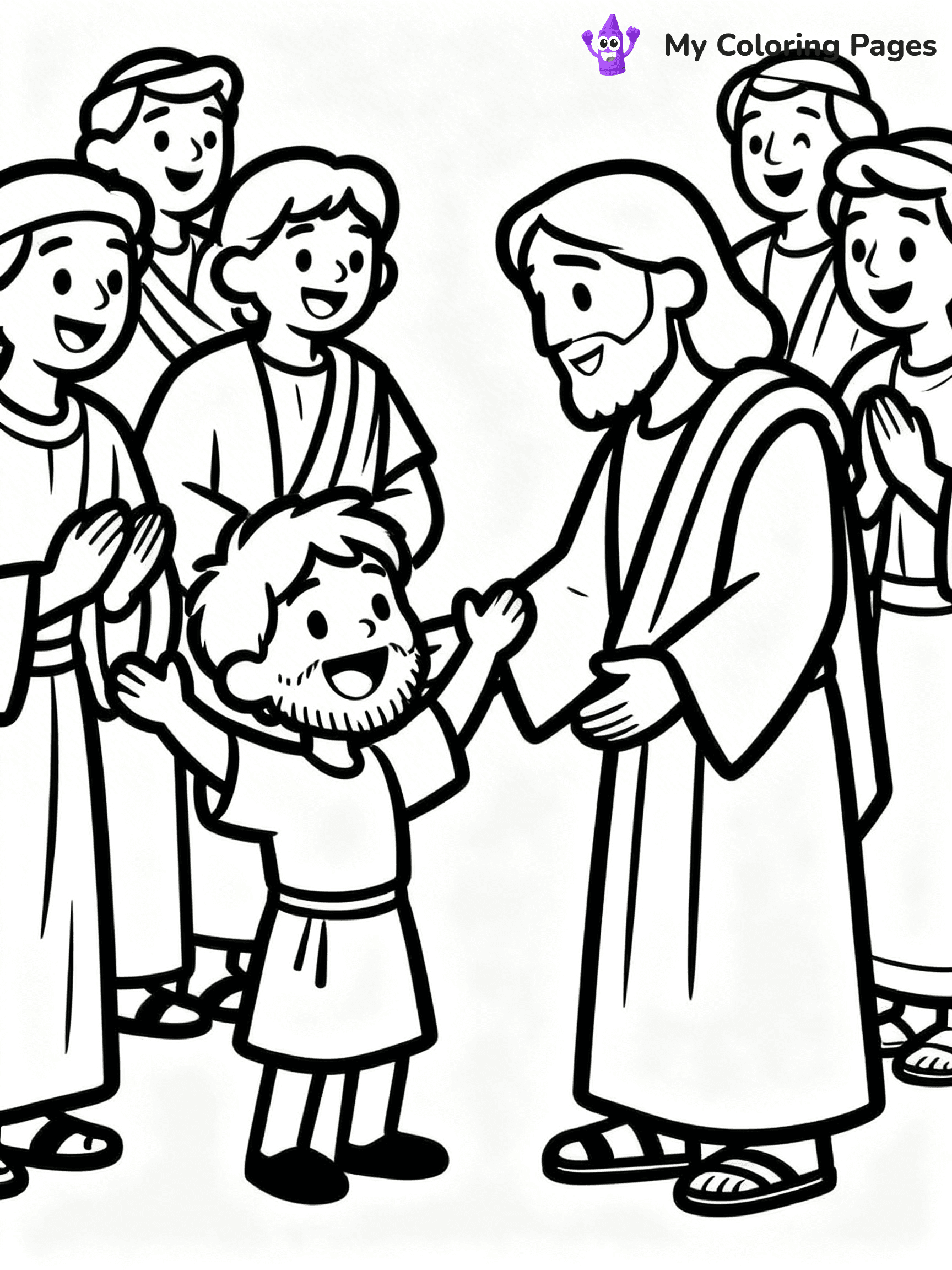 Zacchaeus Coloring Pages - 5