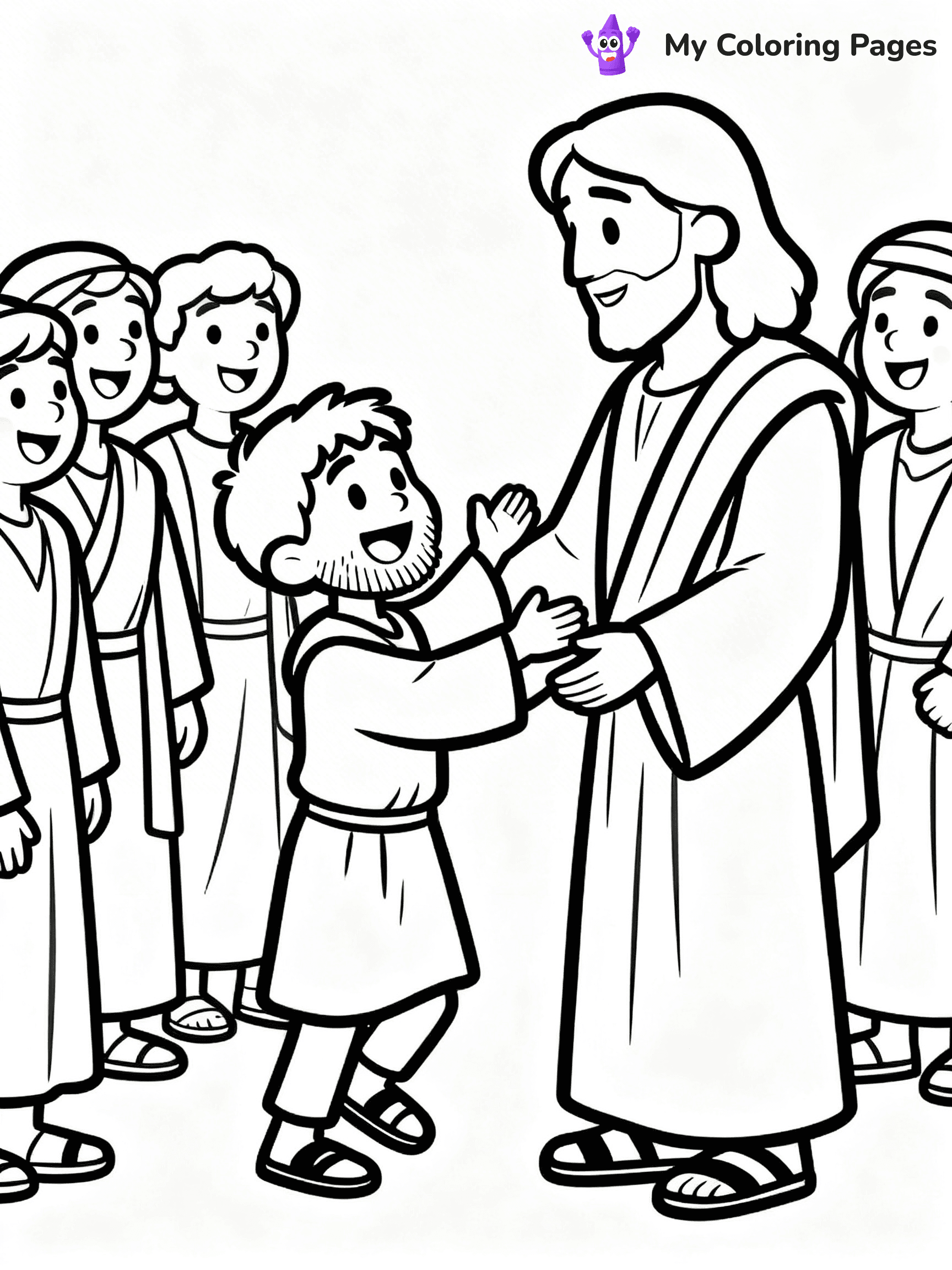 Zacchaeus Coloring Pages - 4