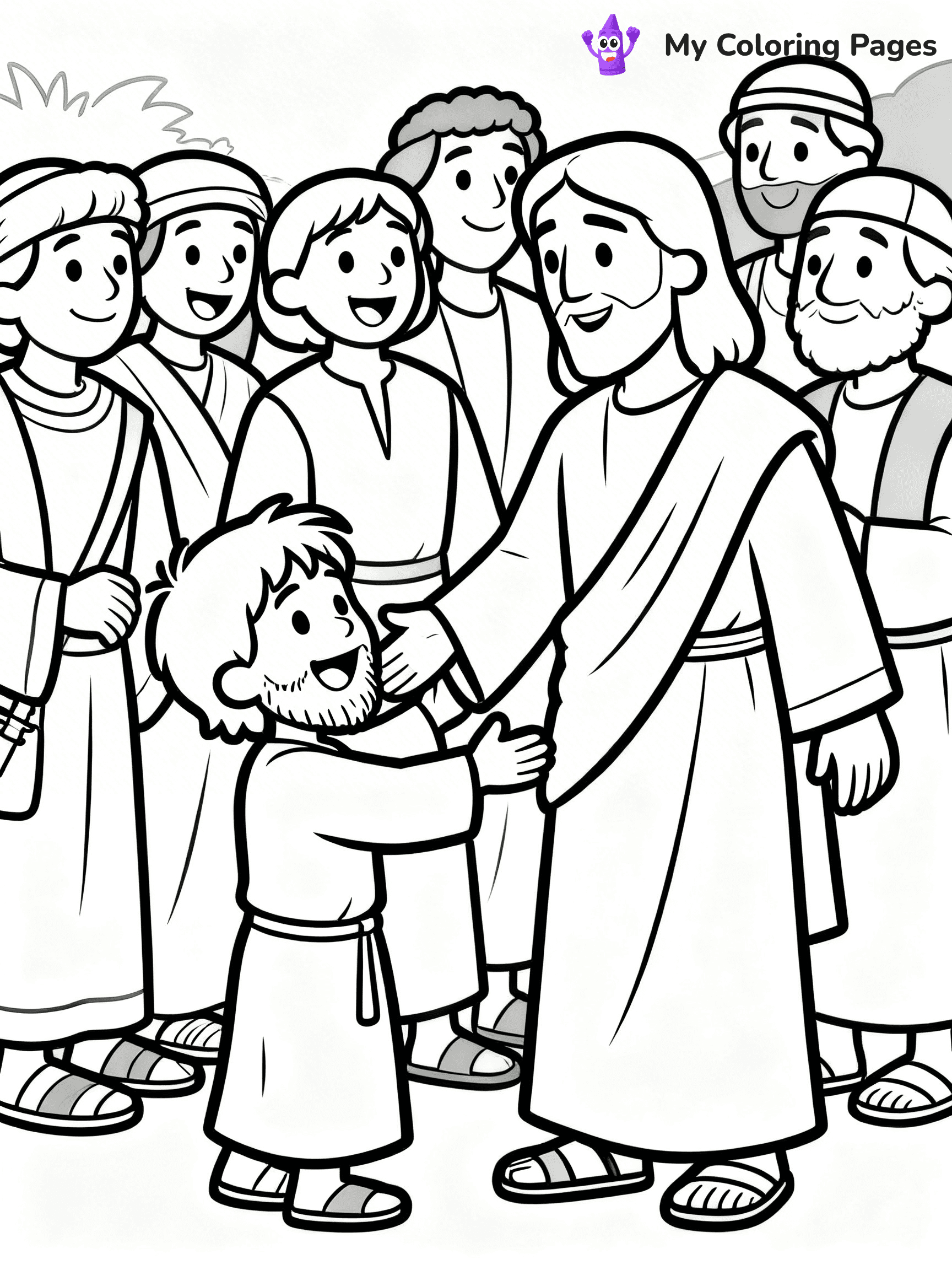 Zacchaeus Coloring Pages - 3