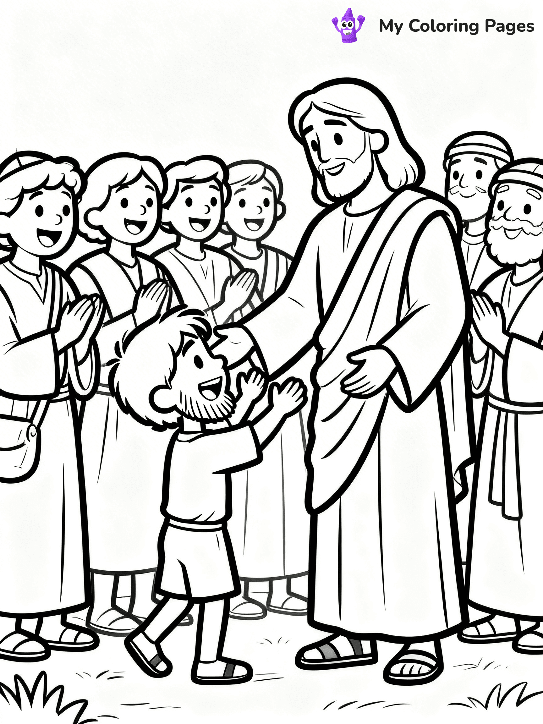 Zacchaeus Coloring Pages - 2