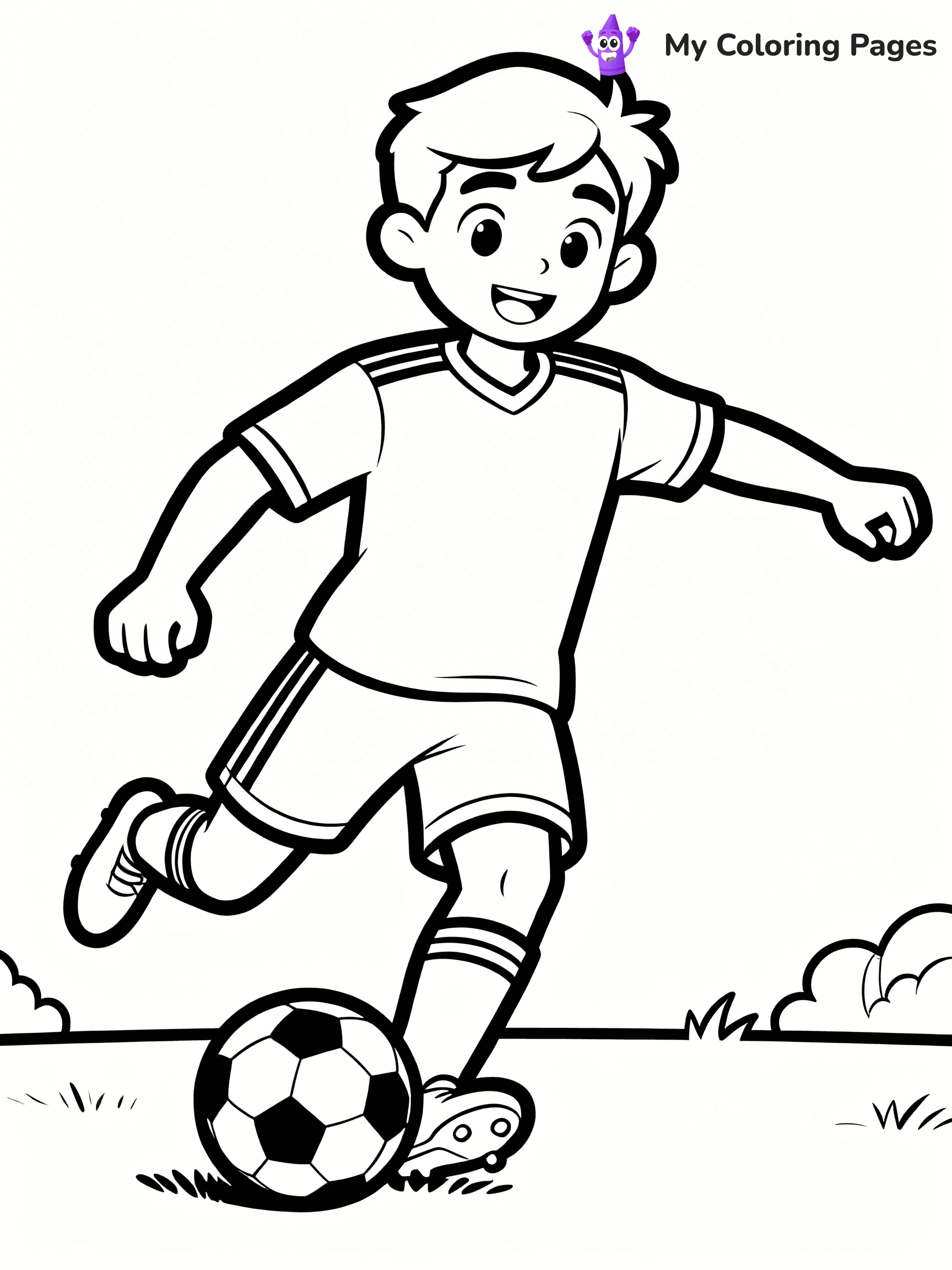 Soccer Player Coloring Pages - 97